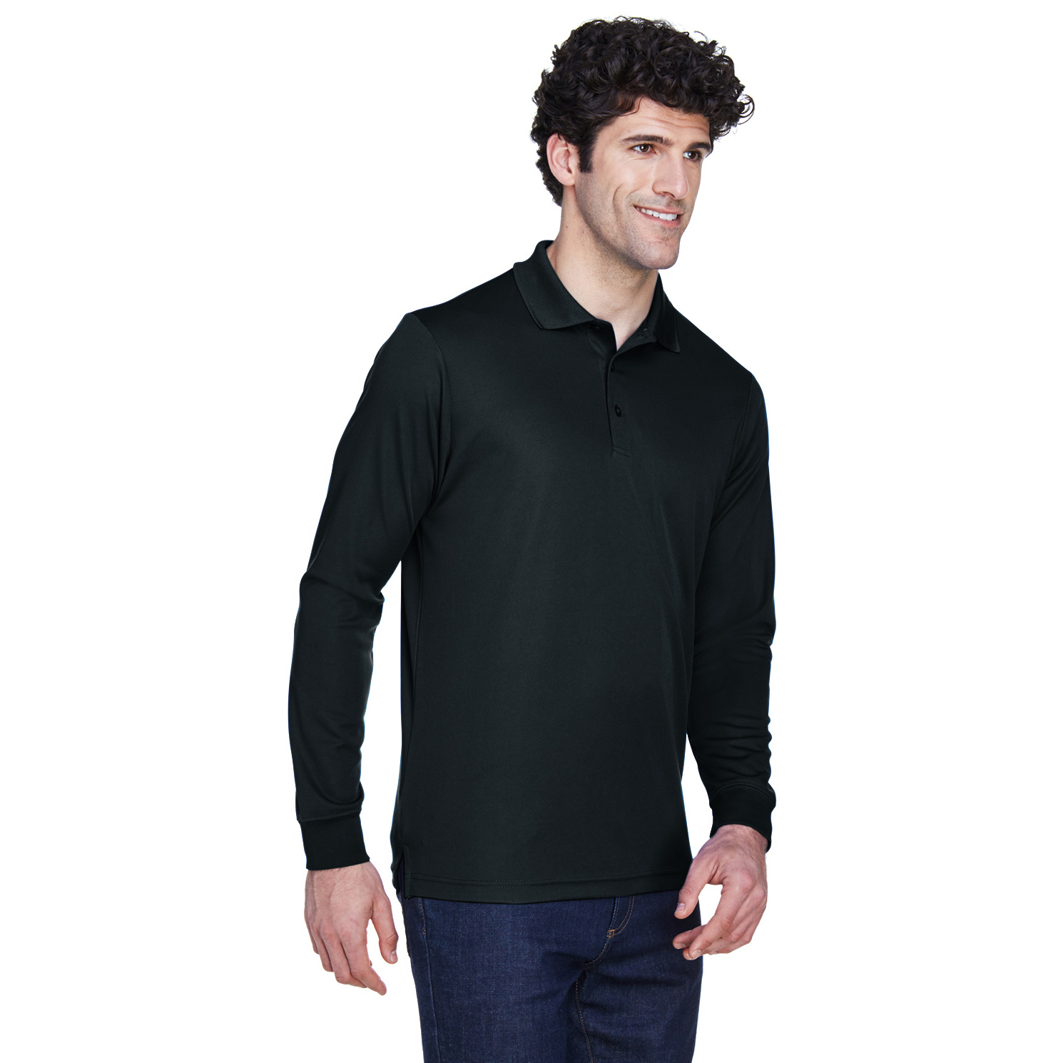 Core 365 88192 Men's Pinnacle Performance Long-Sleeve Pique Polo ...