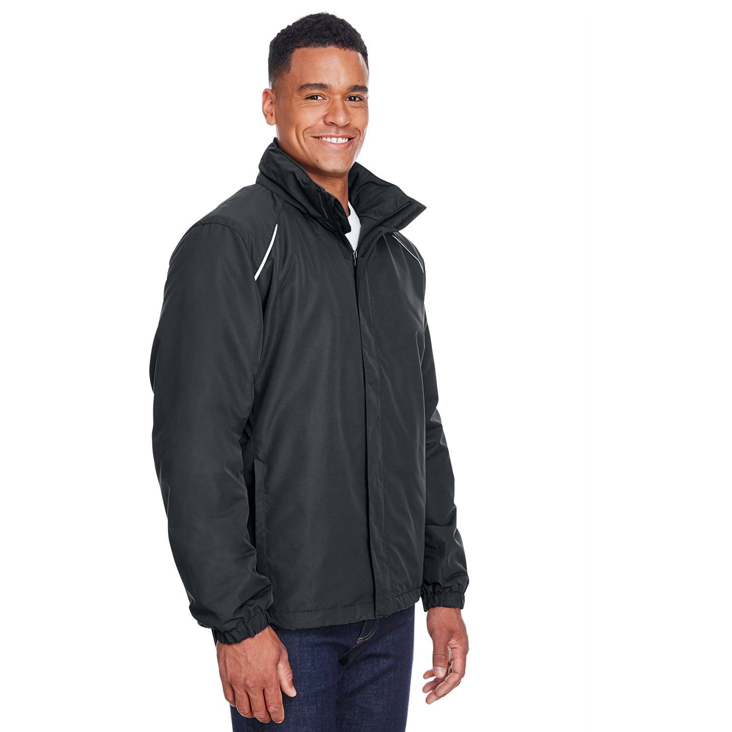 Core 365 88224 Men's Profile Fleece-Lined All-Season Jacket - Carbon ...