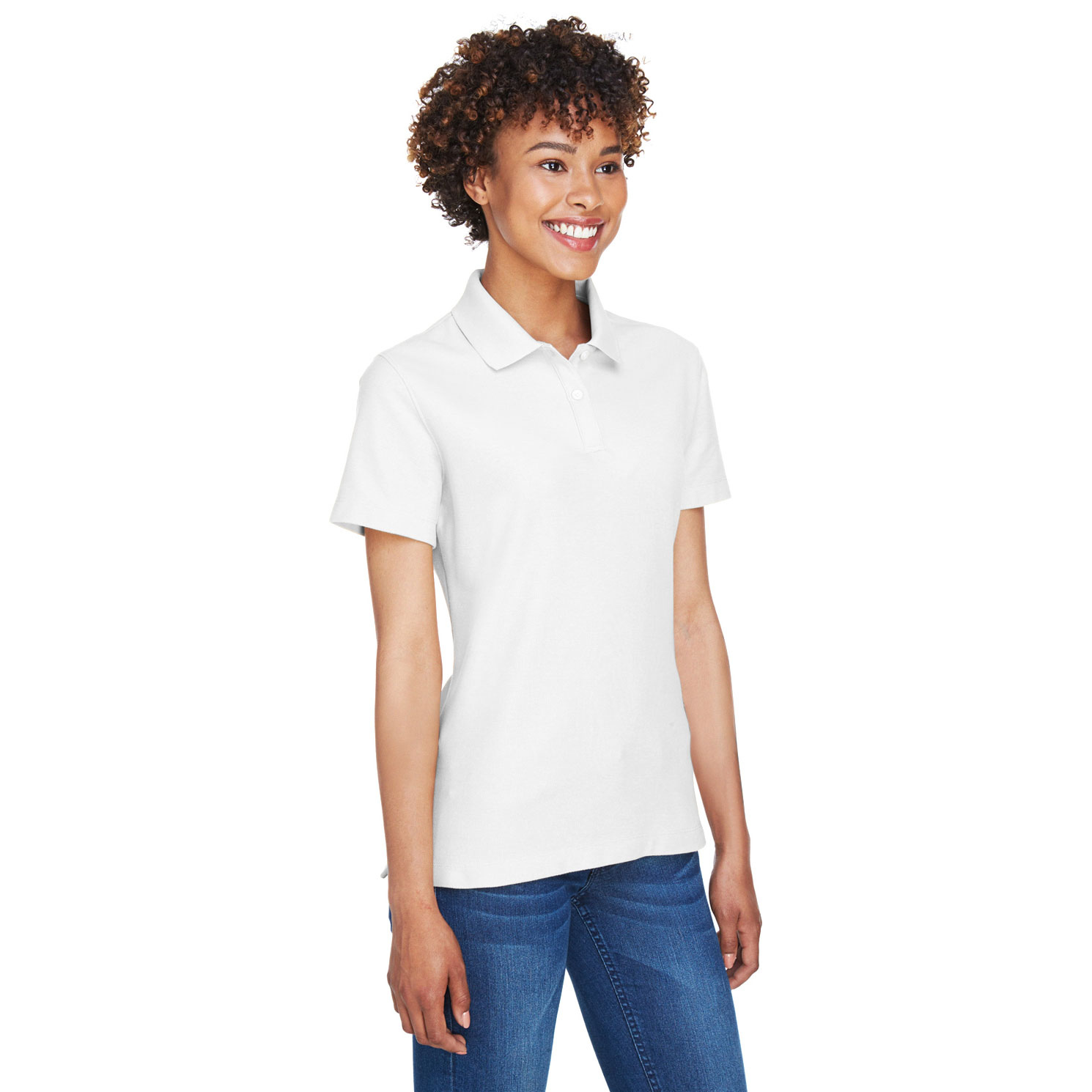 Devon & Jones DG150W Ladies DRYTEC20 Performance Polo - White | Full Source