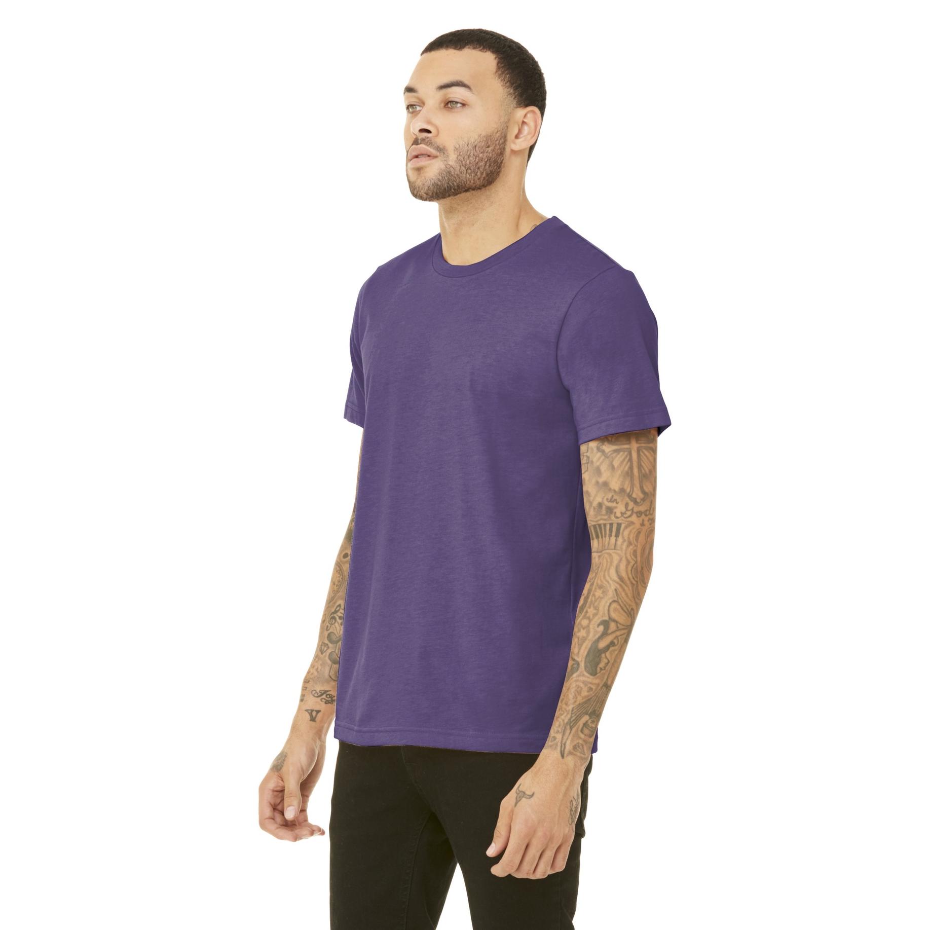 Bella + Canvas BC3413 Unisex Triblend Short Sleeve Tee - Purple ...