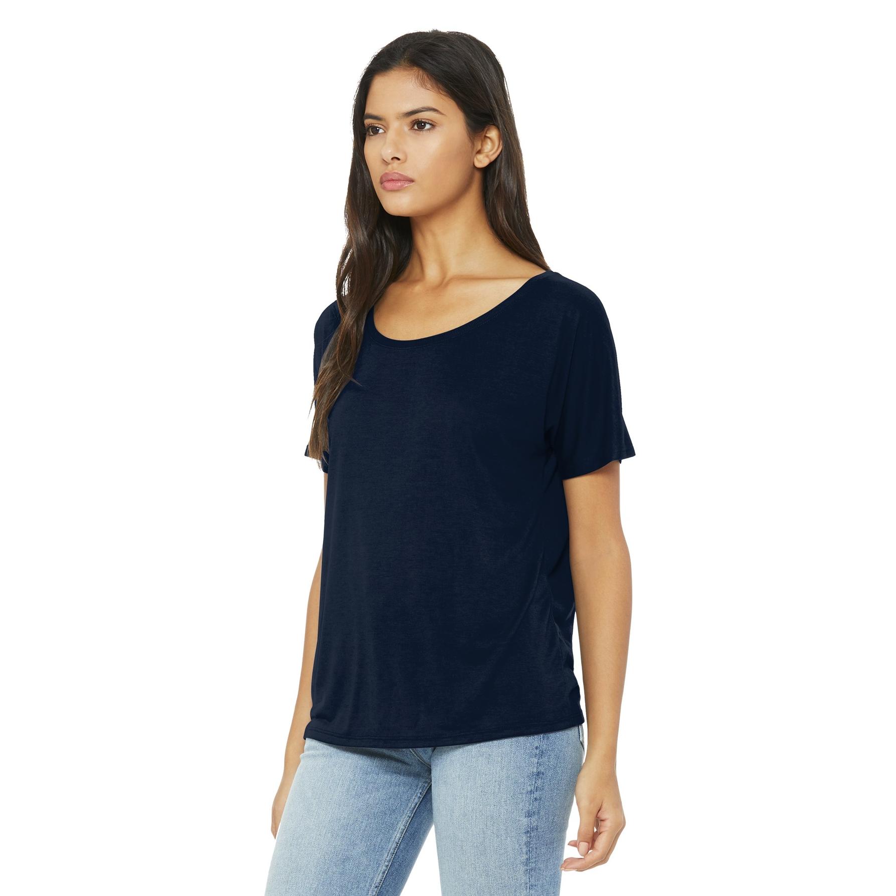 Bella + Canvas BC8816 Women's Slouchy Tee - Midnight | Full Source