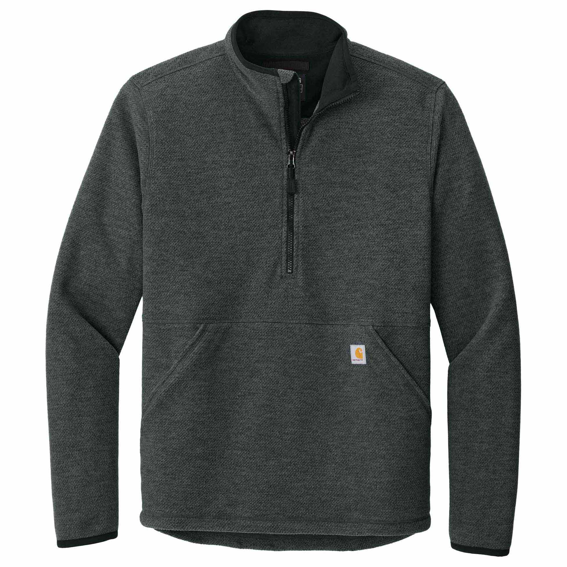 Carhartt CT106417 Textured 1/2-Zip Fleece Jacket - Carbon Heather