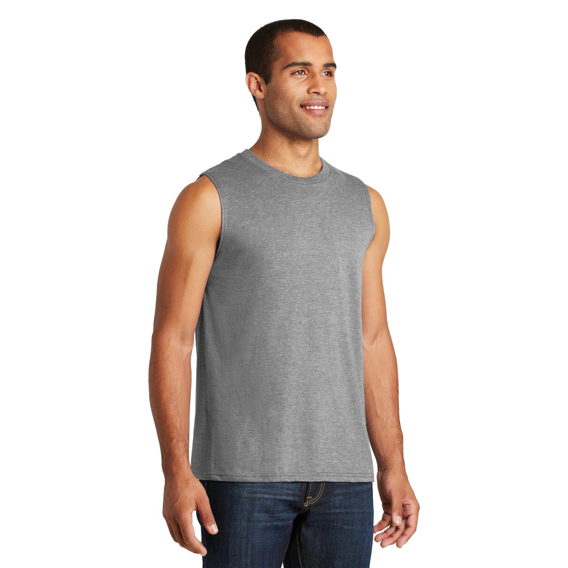 District DT6300 Young Mens V.I.T. Muscle Tank - Grey Frost | Full