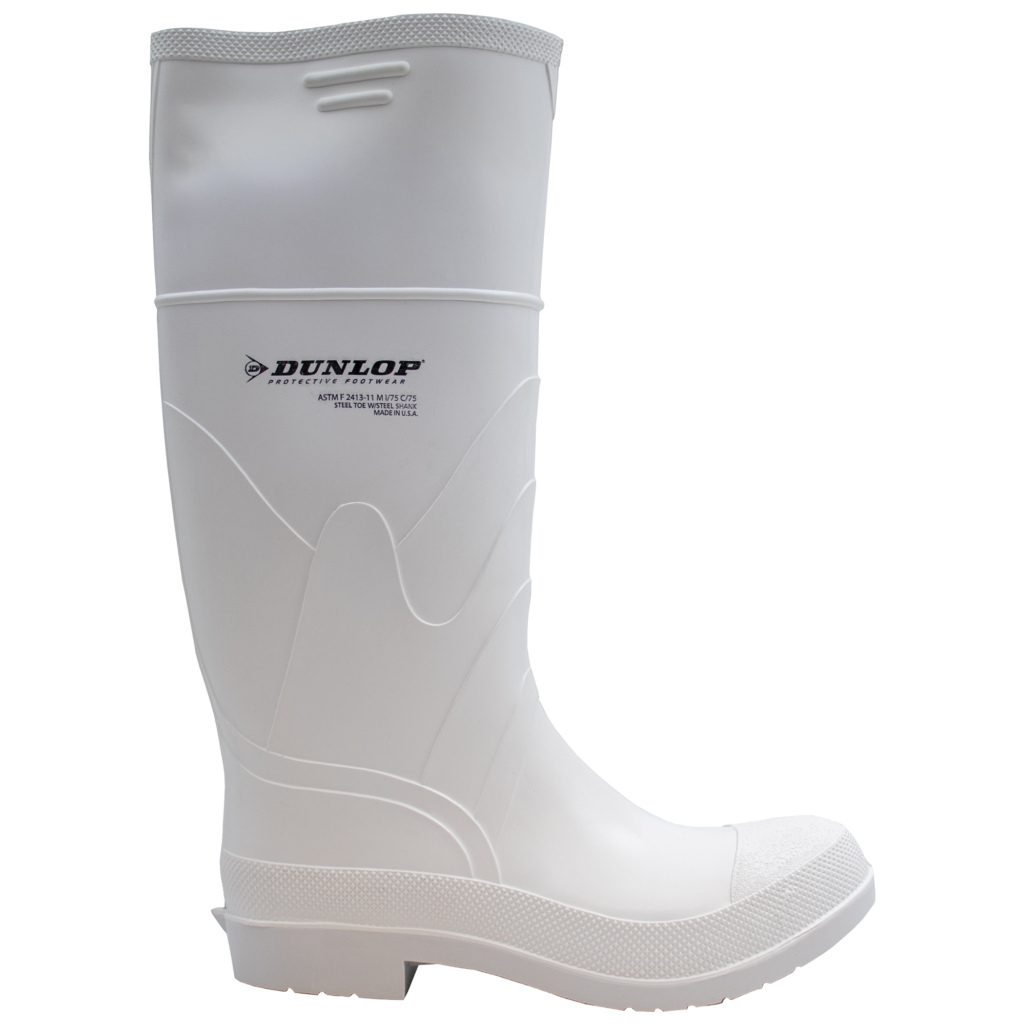 Dunlop 81012 White PVC Steel Toe Boots | Full Source