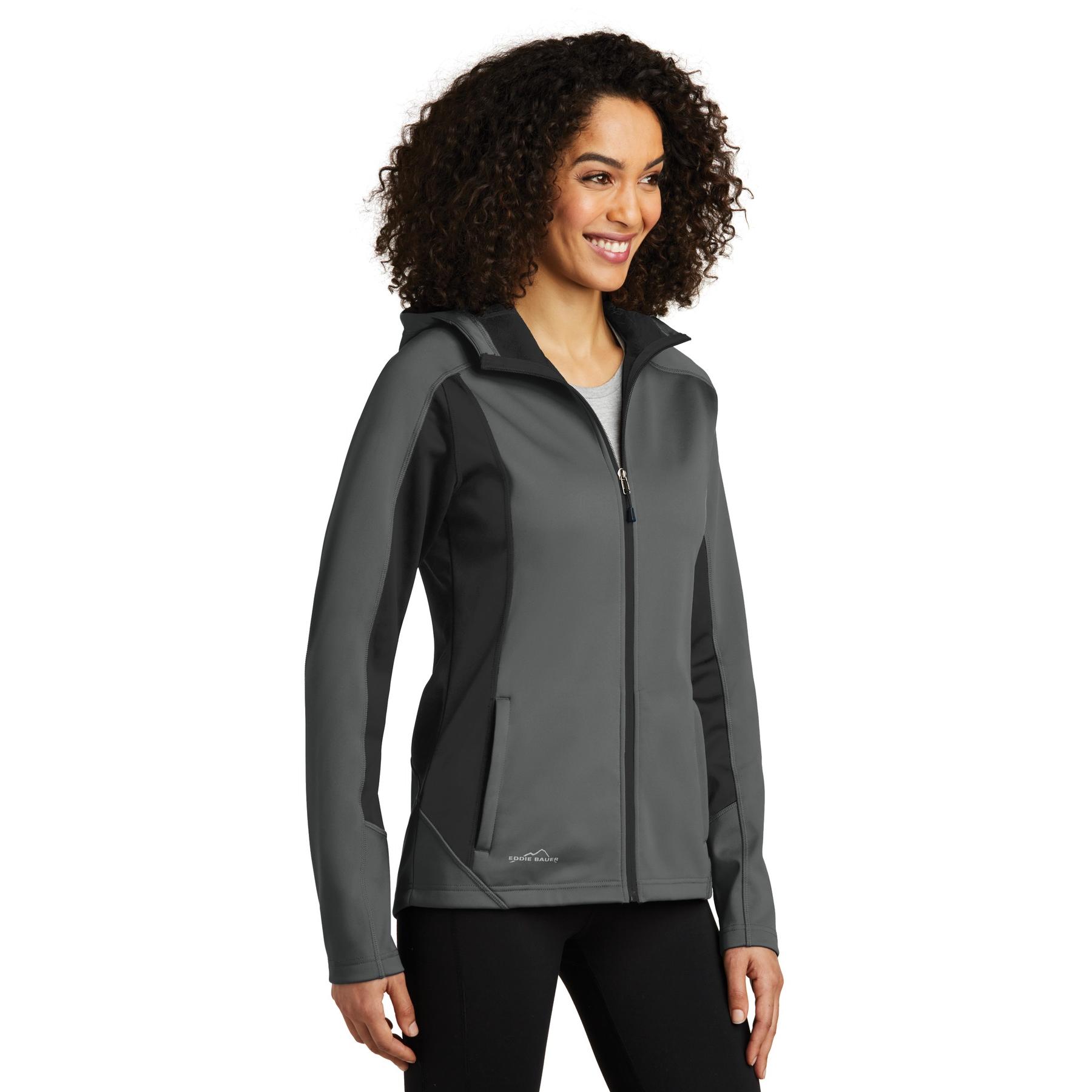 Eddie Bauer EB543 Ladies Trail Soft Shell Jacket - Metal Grey/Grey ...