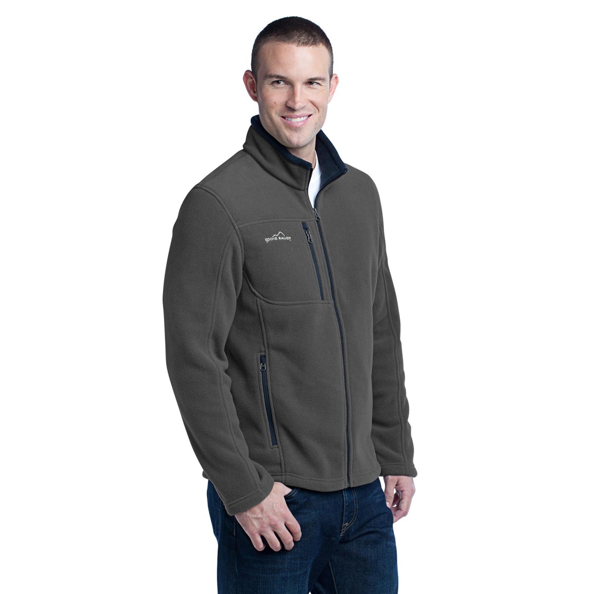 eddie bauer full zip fleece jacket eb200