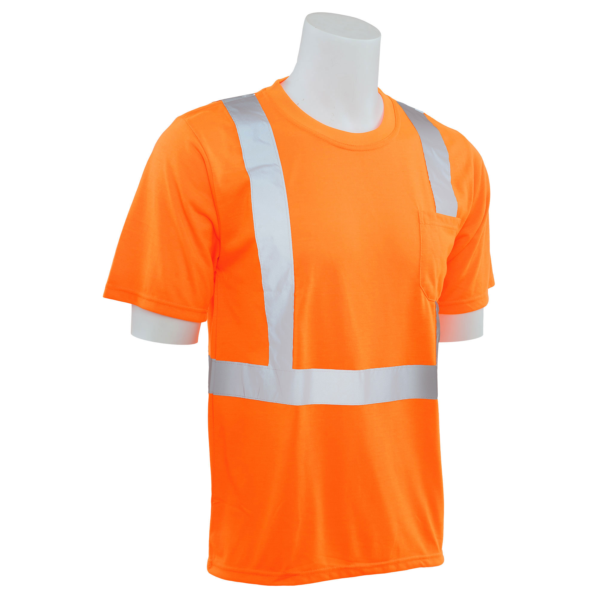 ERB Safety Products 63605 ERB 9604SBC HVL Short Sleeve Contrasting Trim Class 2 4XL Yellow