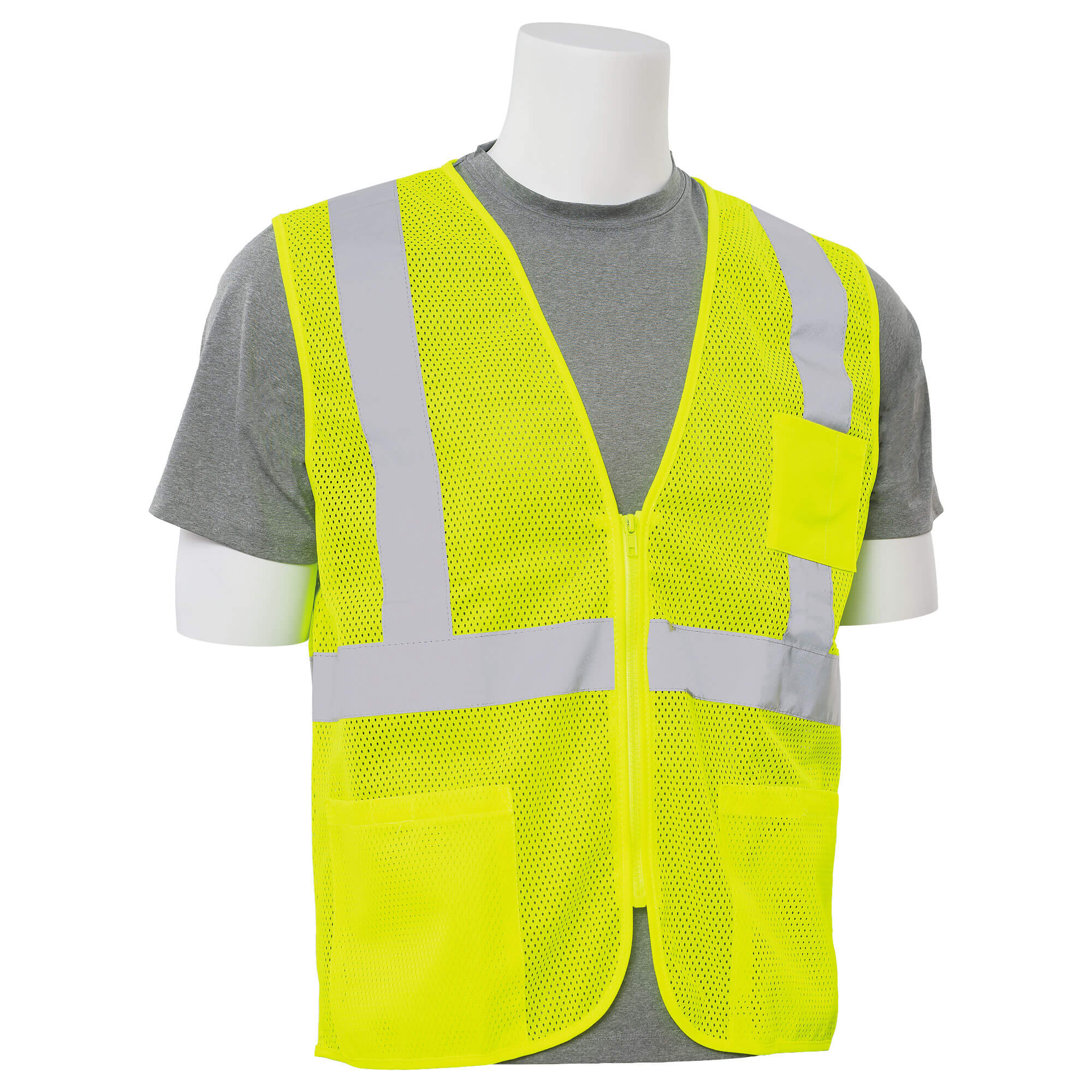 Style ISV132 · Safety Vest with Adjustable Velcro® Tabs at Sides, Imported  — SNAP'N'WEAR