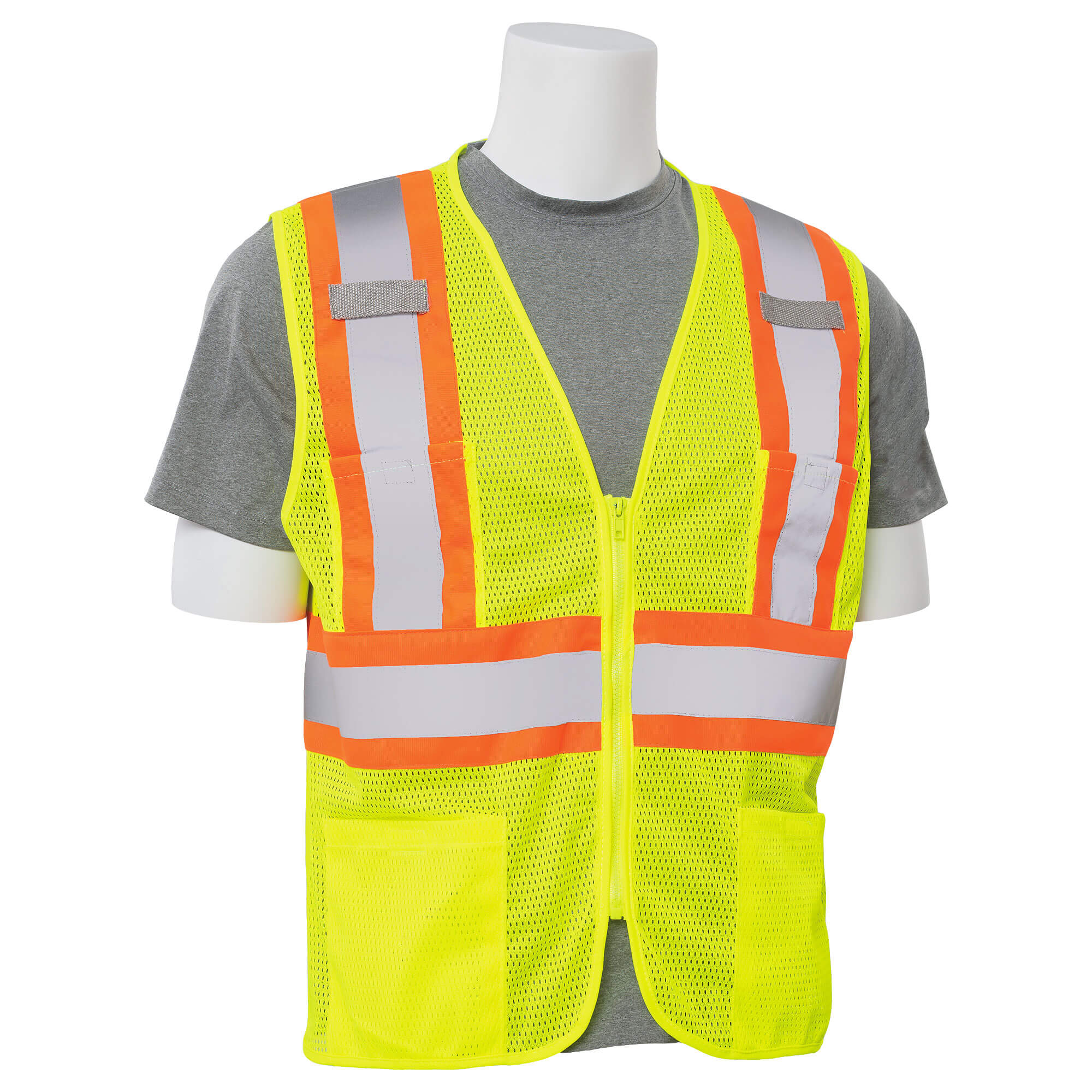 Lime 4X-Large ERB 14646 S17P Class 2 Safety Vest with High Gloss Trim