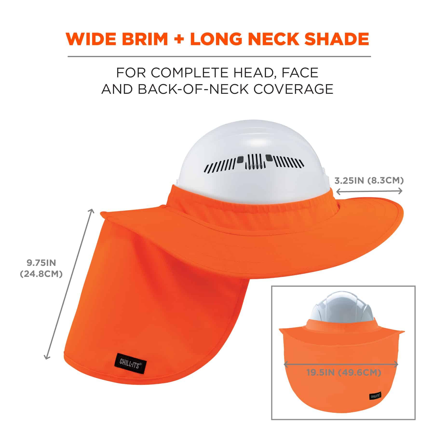 Pyramex Safety Hard Hat Brim with Neck Shade - HPSHADE30