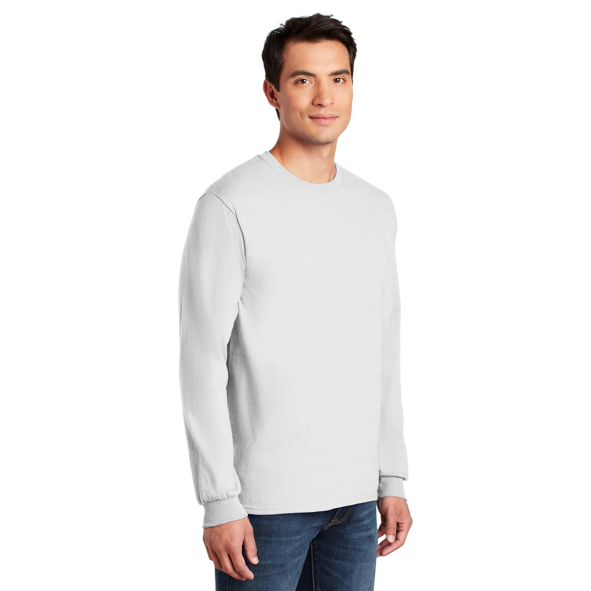 Gildan G2400 Ultra Cotton Long Sleeve T-Shirt - White | Full Source