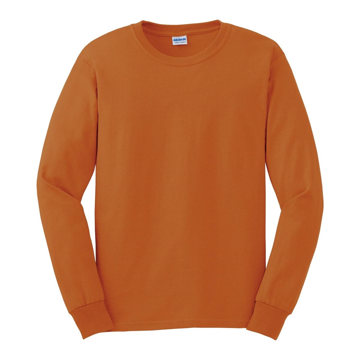 Gildan G2400 Ultra Cotton Long Sleeve T-Shirt - Texas Orange 