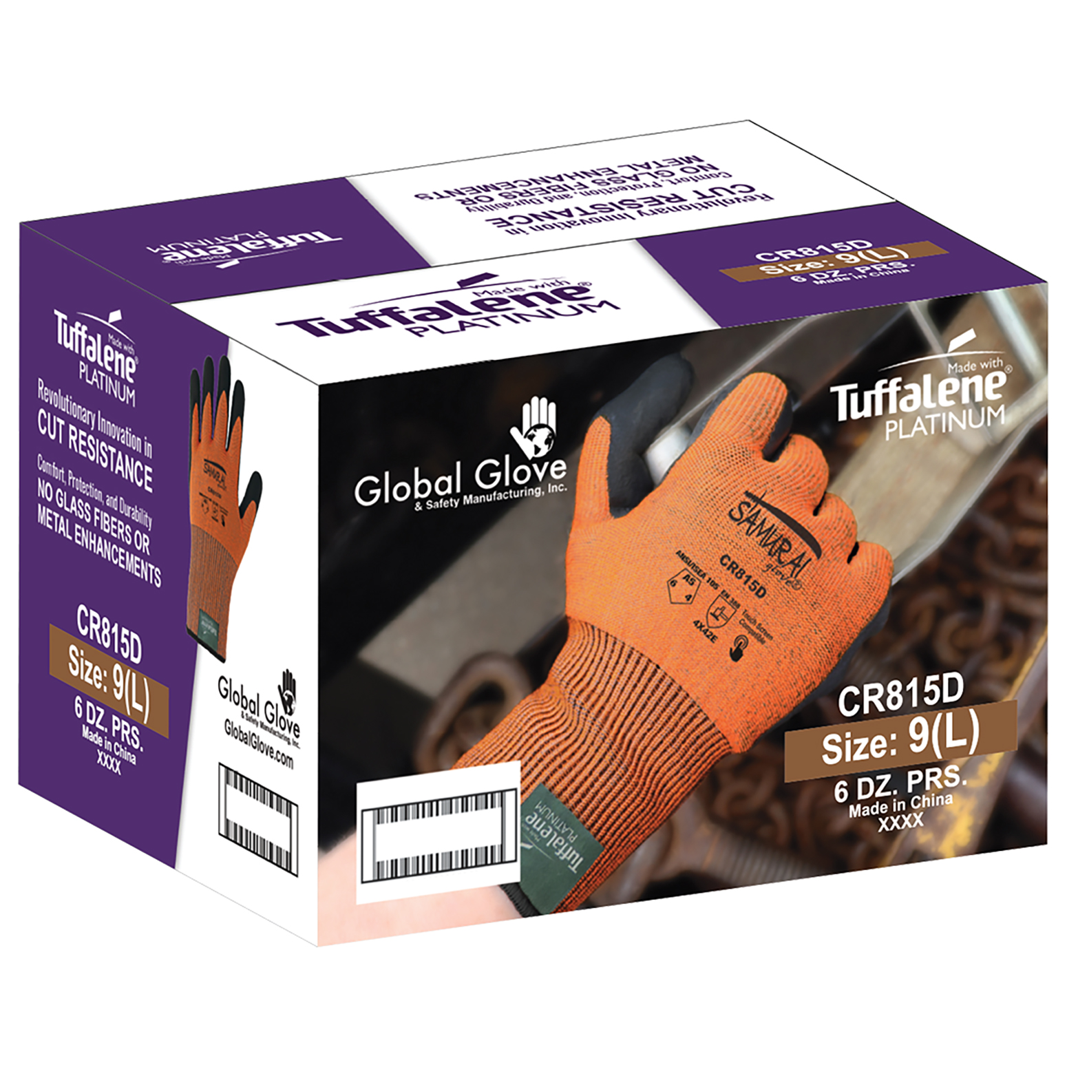 Global Glove CR815D Samurai Glove High-Visibility Water Repellent