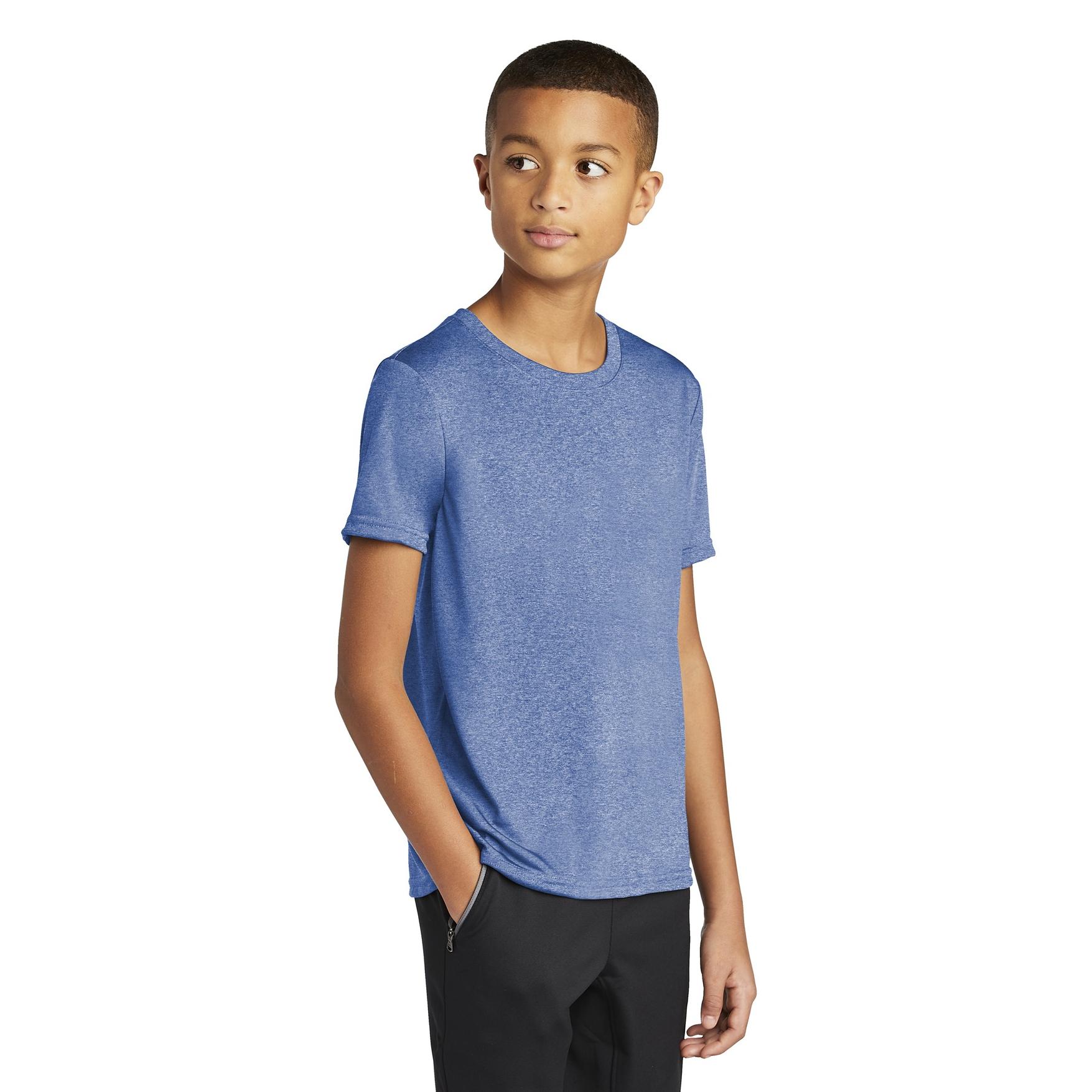 Gildan 46000B Performance Youth Core T-Shirt - Heather Sport Royal ...