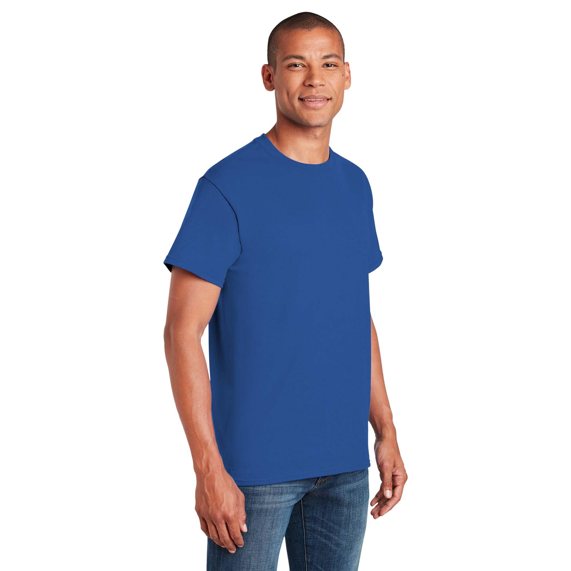 Gildan 5000 Heavy Cotton/Polyester T-Shirt - Neon Blue | Full Source
