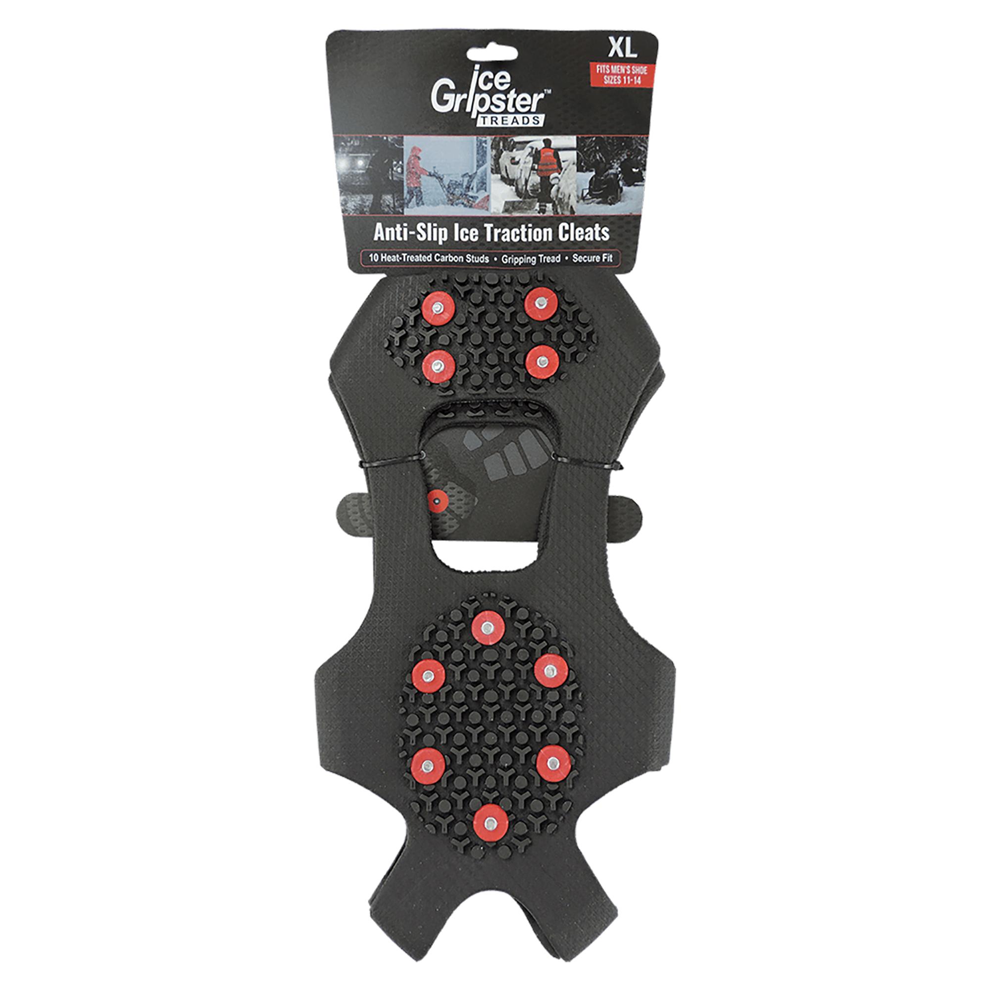 Global Glove ITR3600 Ice Gripster Treads Anti-Slip Foot Traction Cleats  with Carbon Steel Studs