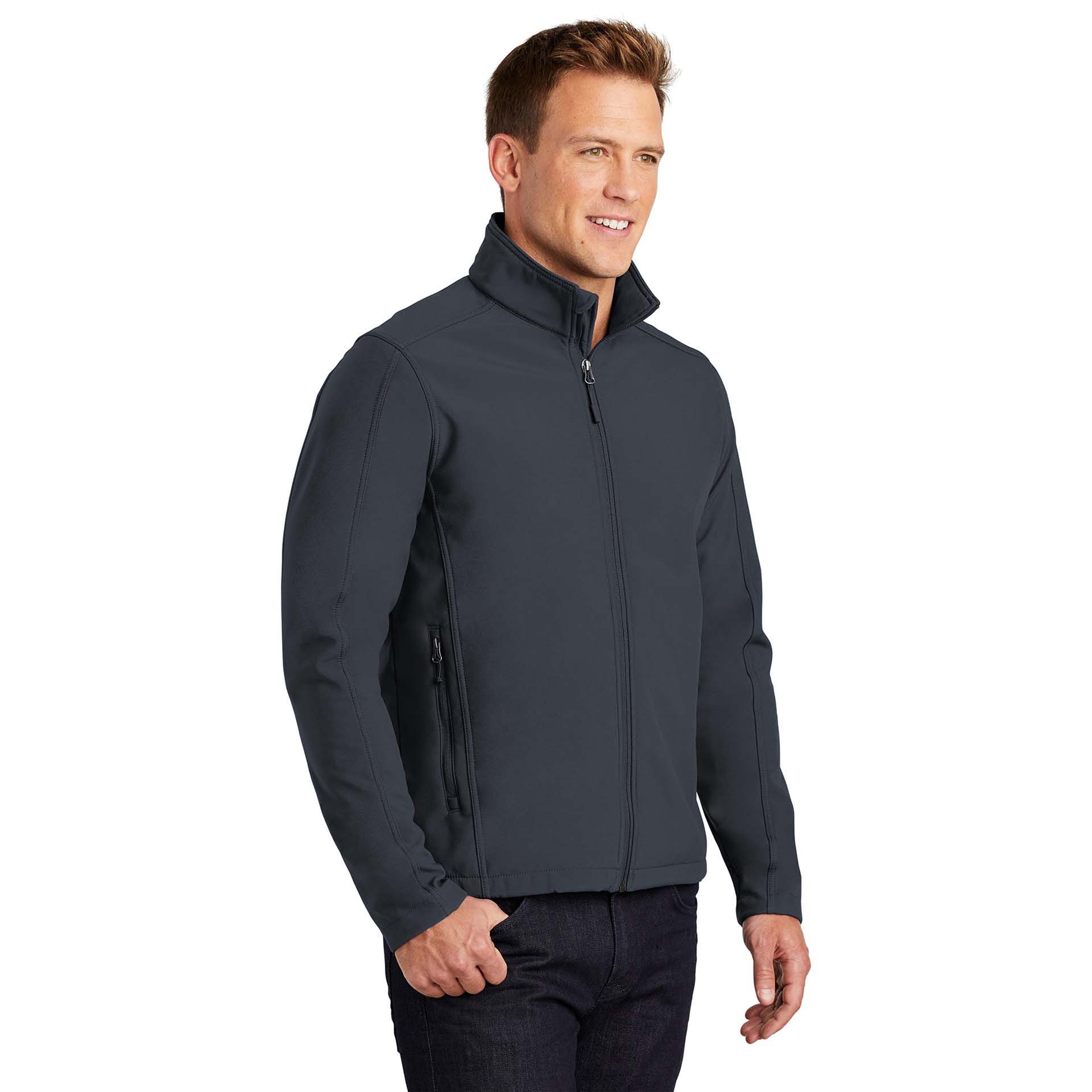 Port Authority J317 Core Soft Shell Jacket - Battleship Grey | Full Source