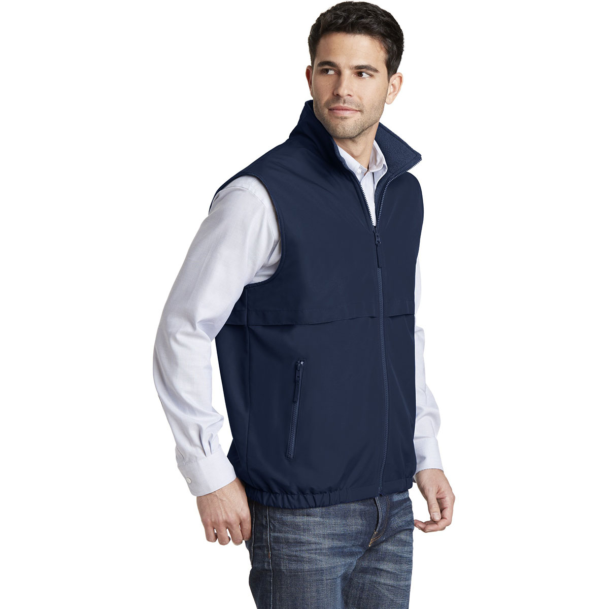 Port Authority J7490 Reversible Charger Vest - True Navy | Full Source