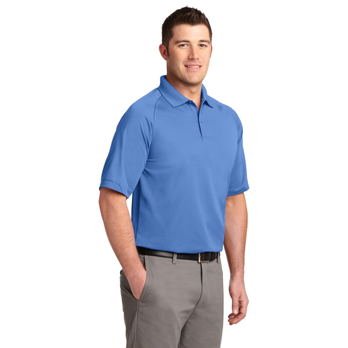 Port Authority K525 Dry Zone Ottoman Polo - Blue Lake | FullSource.com