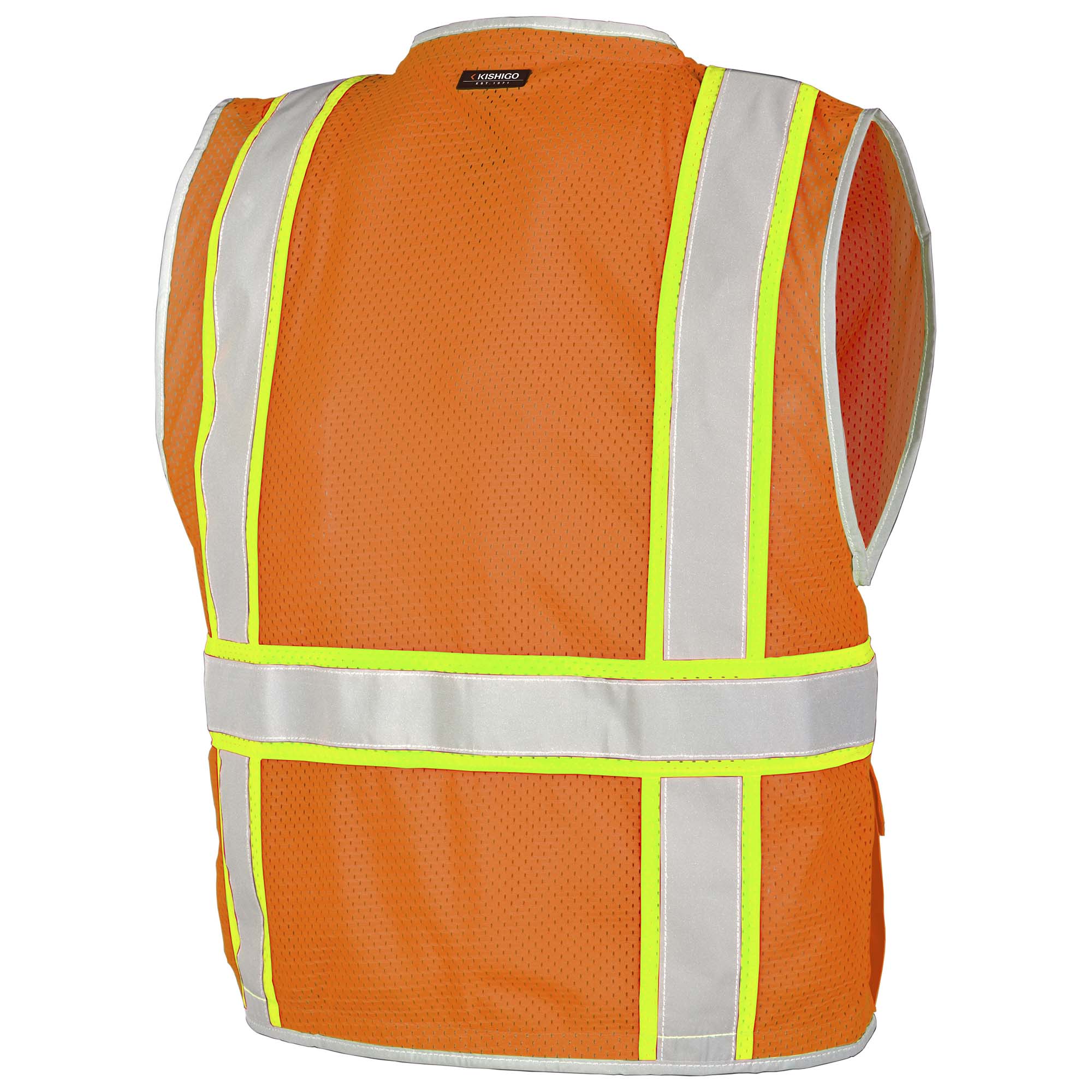 Kishigo 1511 Brilliant Series Heavy Duty Safety Vest - Orange | Full Source