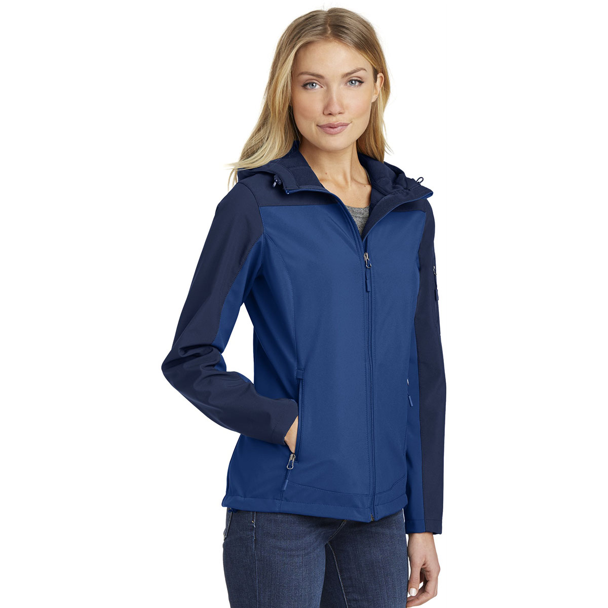 Port Authority L335 Ladies Hooded Core Soft Shell Jacket - Night Sky ...