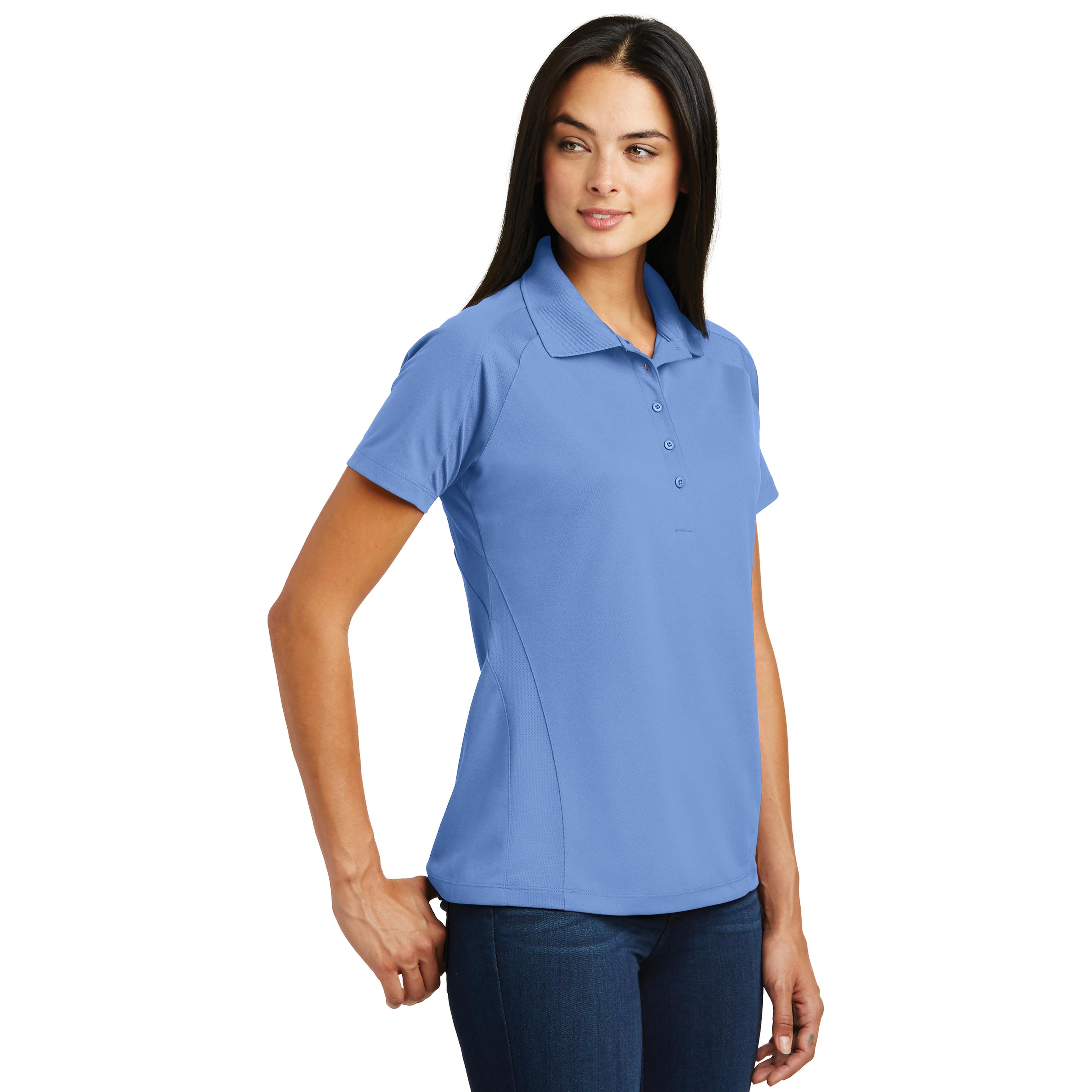 Sport-Tek L474 Ladies Medium Royal Blue Short Sleeve Dri-Mesh Pro Polo Shirt  New