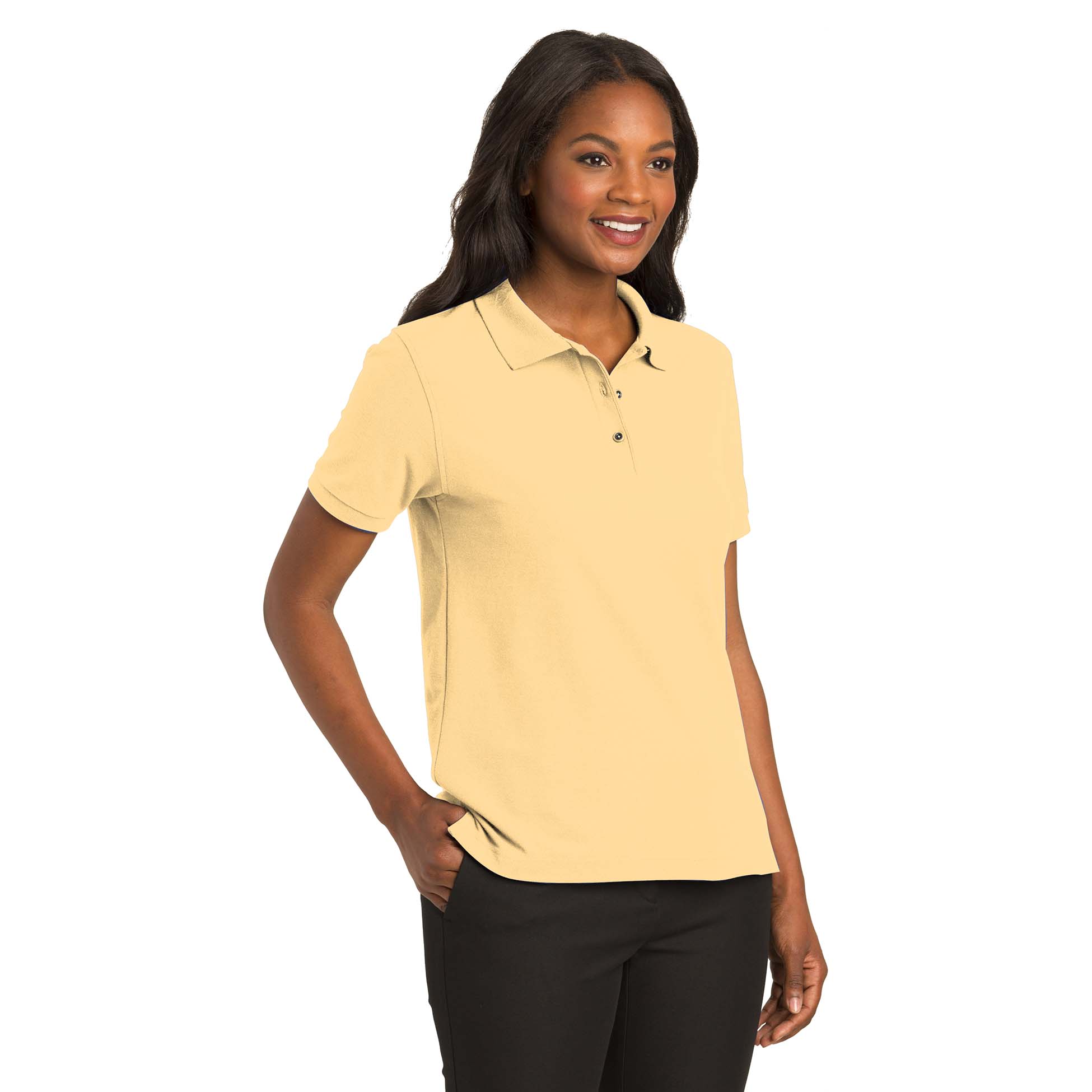 Port Authority L500 Ladies Silk Touch Polo - Banana | FullSource.com