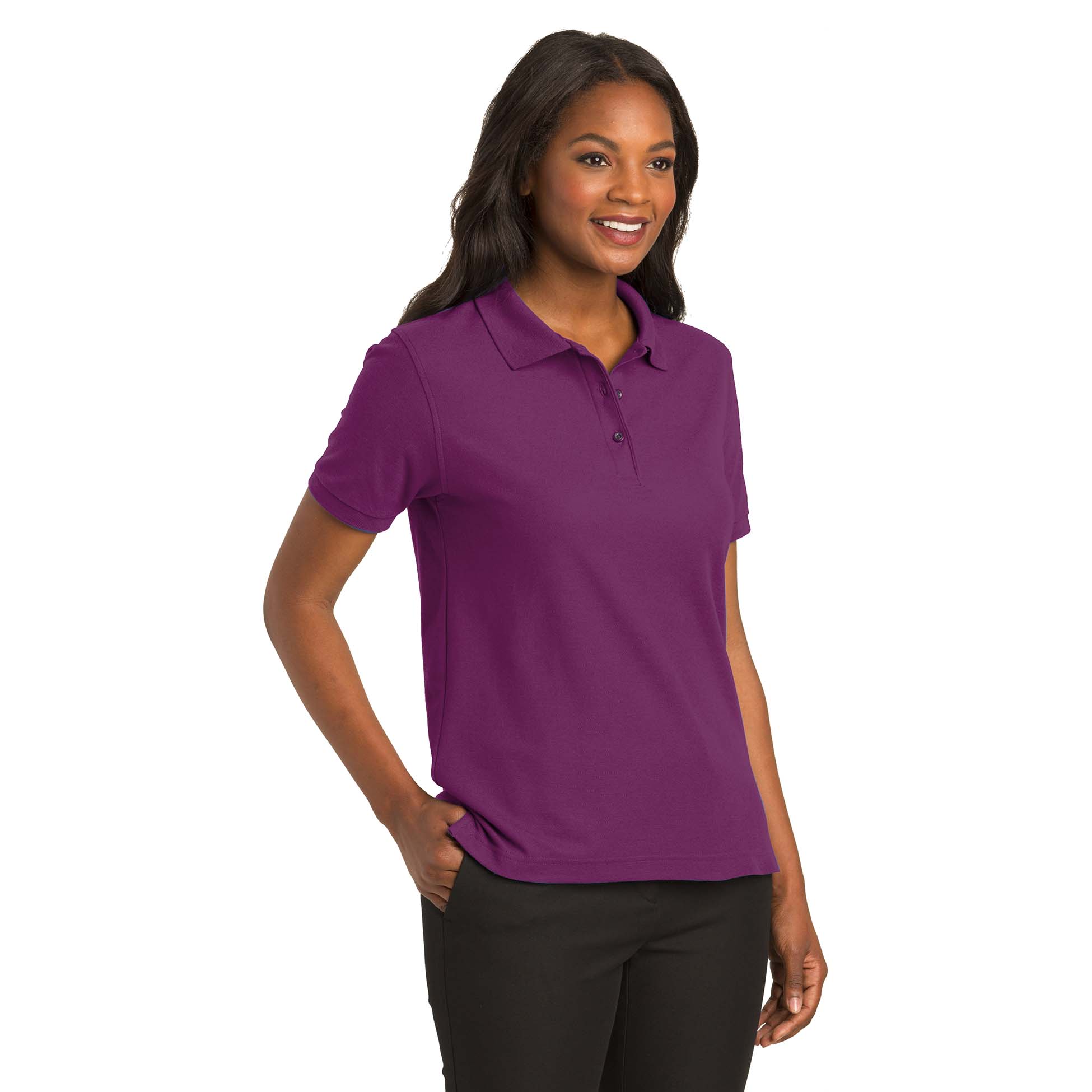 Port Authority Silk Touch Polo K500 Bright Lavender XS 