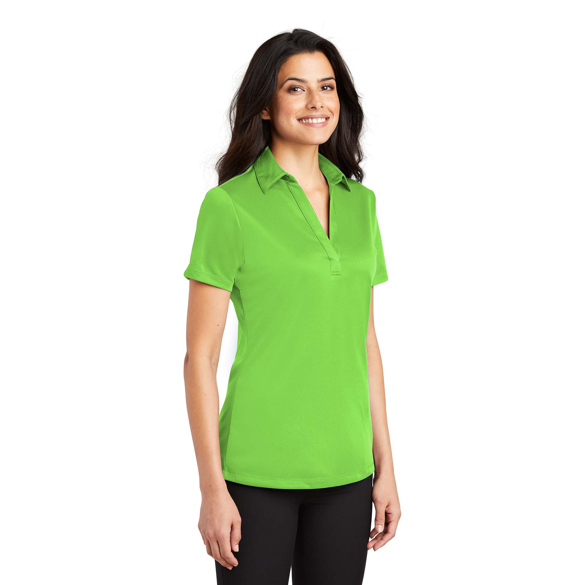 Port Authority L540 Ladies Silk Touch Performance Polo Lime Full Source