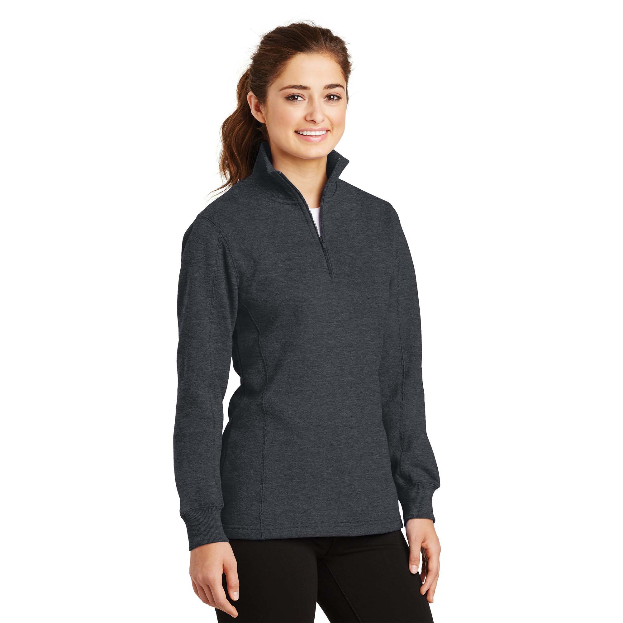LST253 Sport-Tek Ladies 1/4-Zip Sweatshirt Active Sweatshirts Clothing