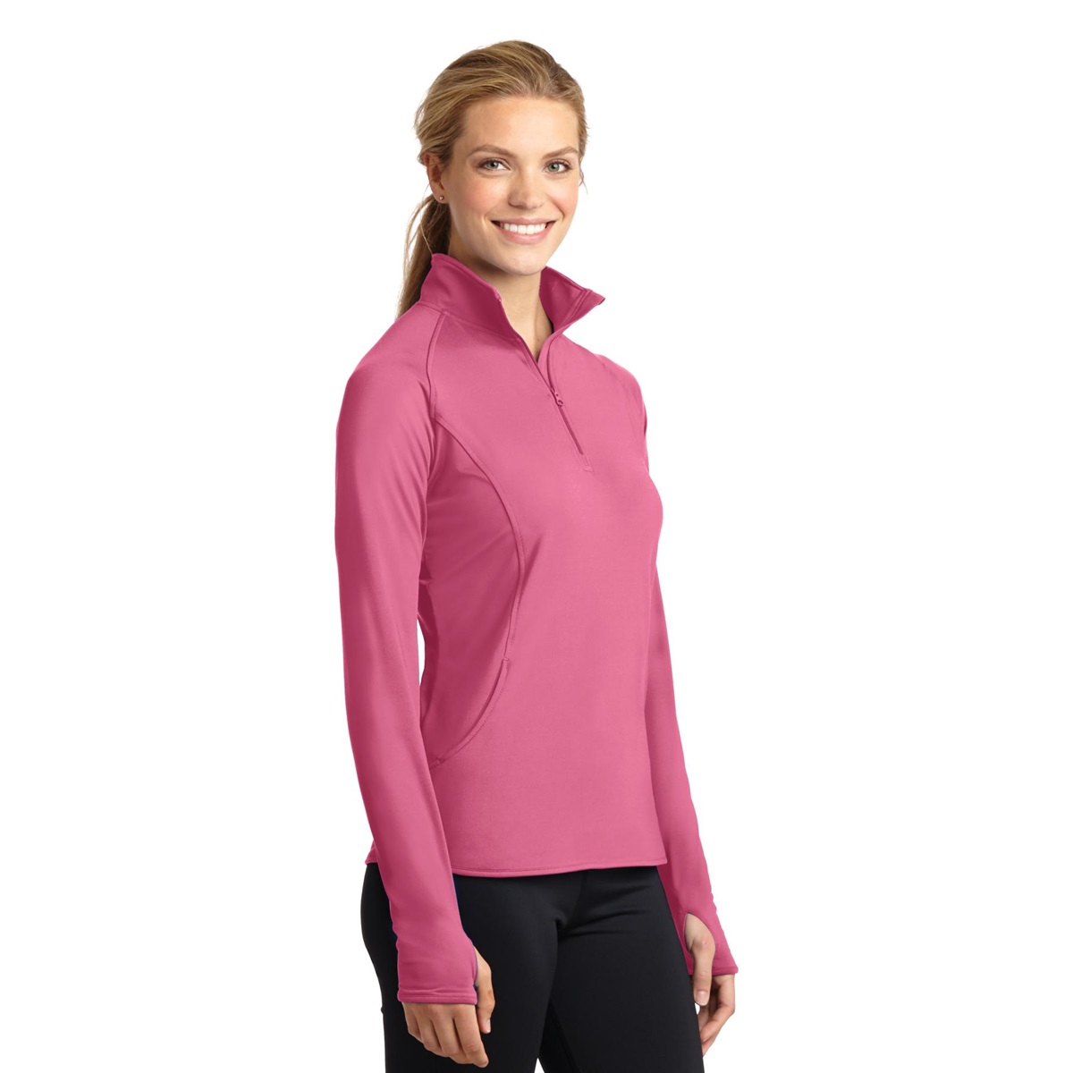 Sport-Tek LST850, Ladies Sport-Wick ® Stretch 1/2-Zip Pullover