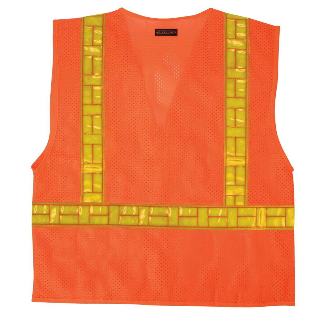 Orange 5X-Large ML Kishigo 1077 Ultra-Cool Polyester Mesh Reflexite Vest