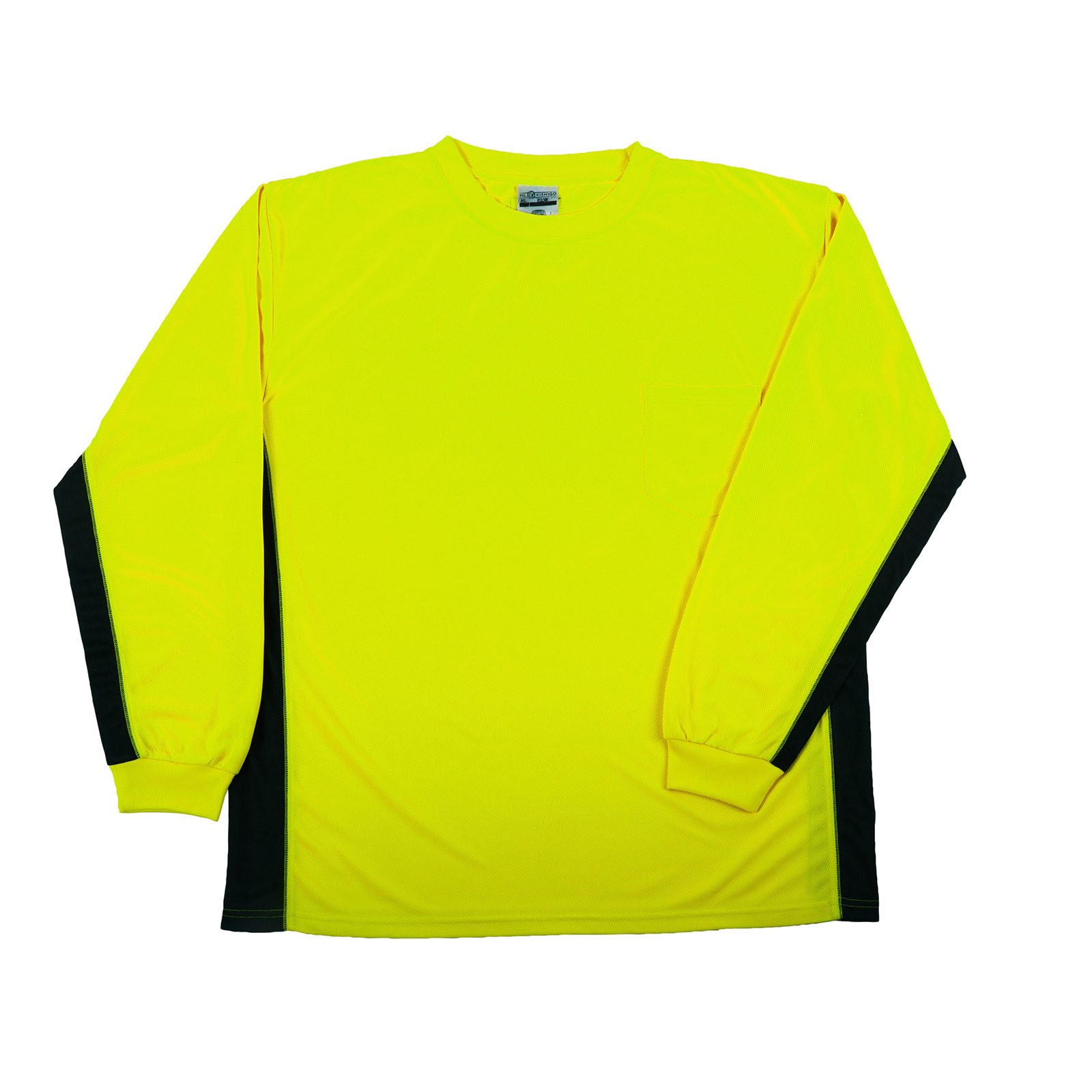 ML Kishigo 9202 Black Series Long Sleeve Hi Viz T-Shirt - Yellow/Lime ...