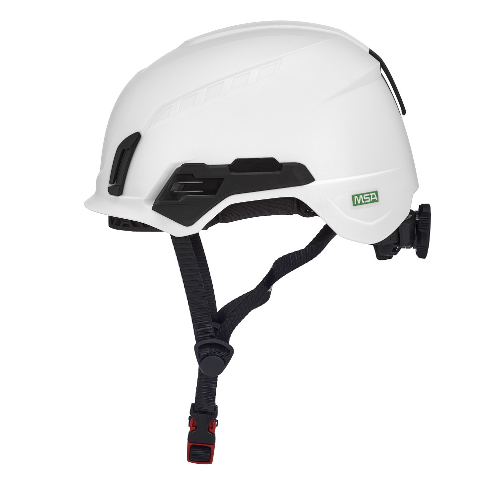 MSA 10242635 V-Gard H2 Safety Helmet - Ratchet Suspension - White