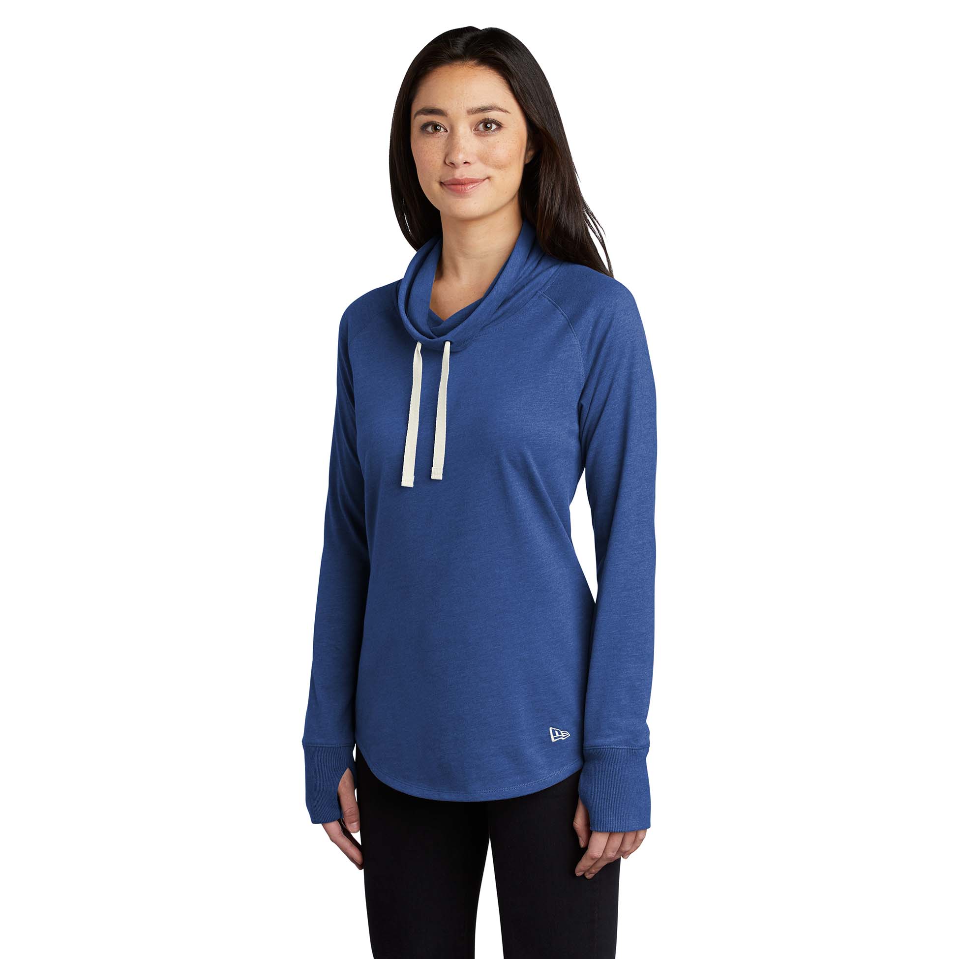 New Era LNEA123 Ladies Sueded Cotton Blend Cowl Tee - Royal Heather ...