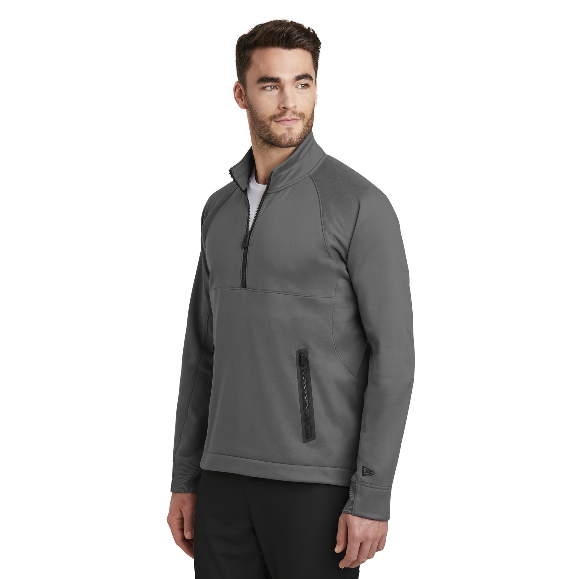New Era NEA523 Venue Fleece 1/4-Zip Pullover - Graphite | Full Source