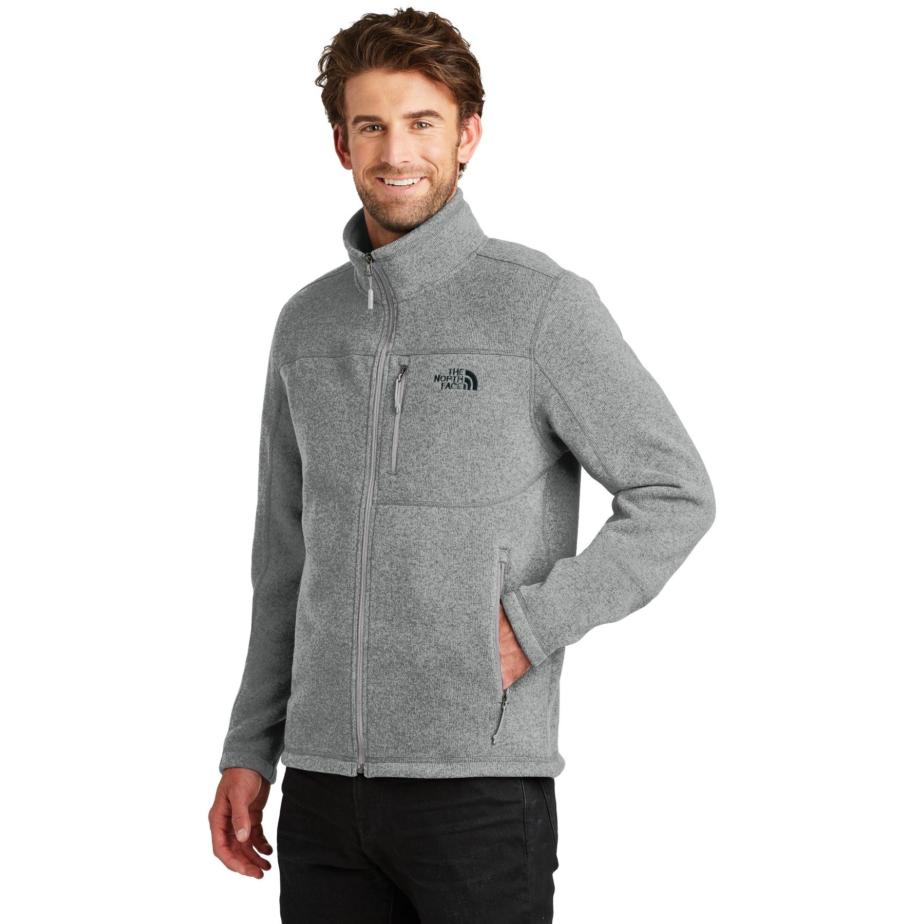The North Face NF0A3LH7 Sweater Fleece Jacket - Medium Grey Heather ...
