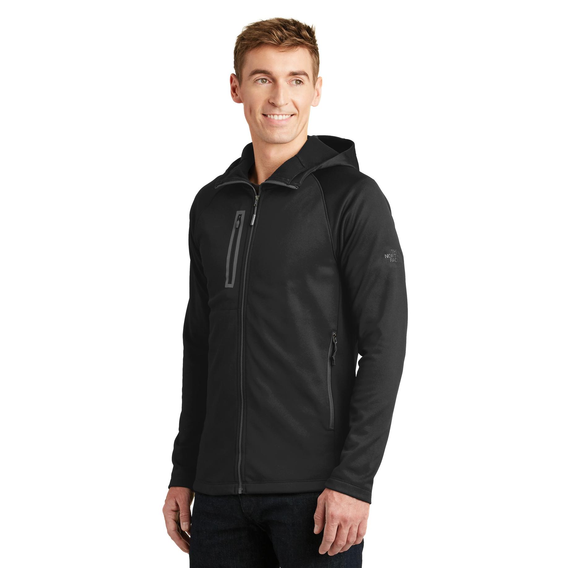 The North Face NF0A3LHH Canyon Flats Fleece Hooded Jacket - Black | Full Source