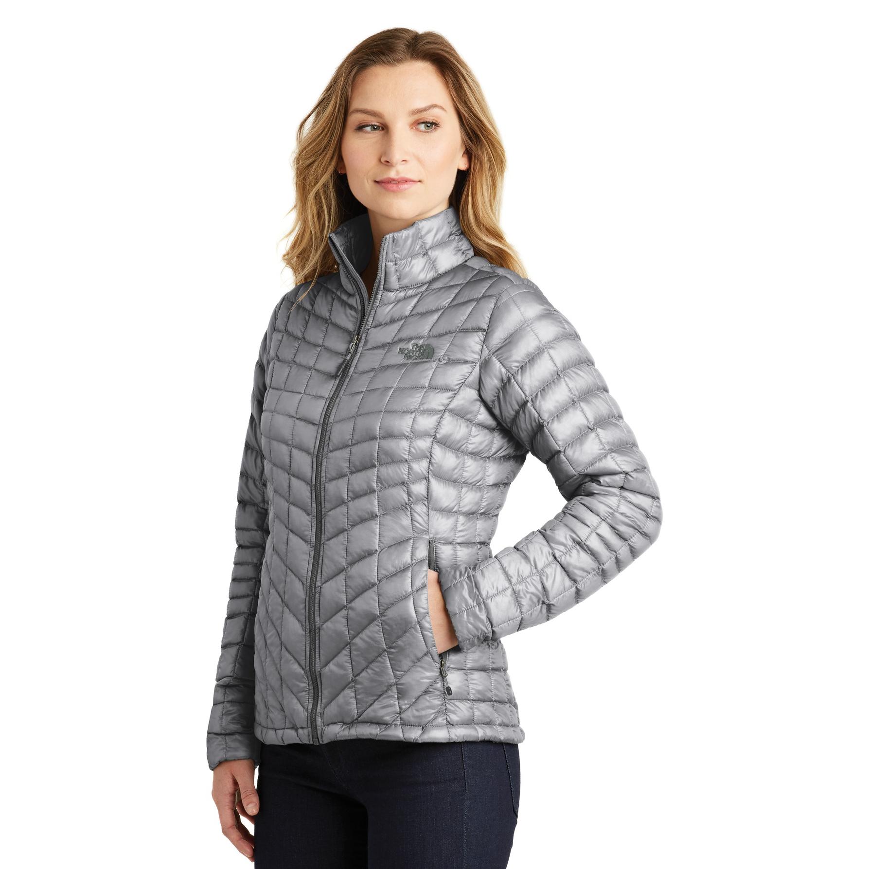 The North Face NF0A3LHK Ladies ThermoBall Trekker Jacket - Mid Grey ...