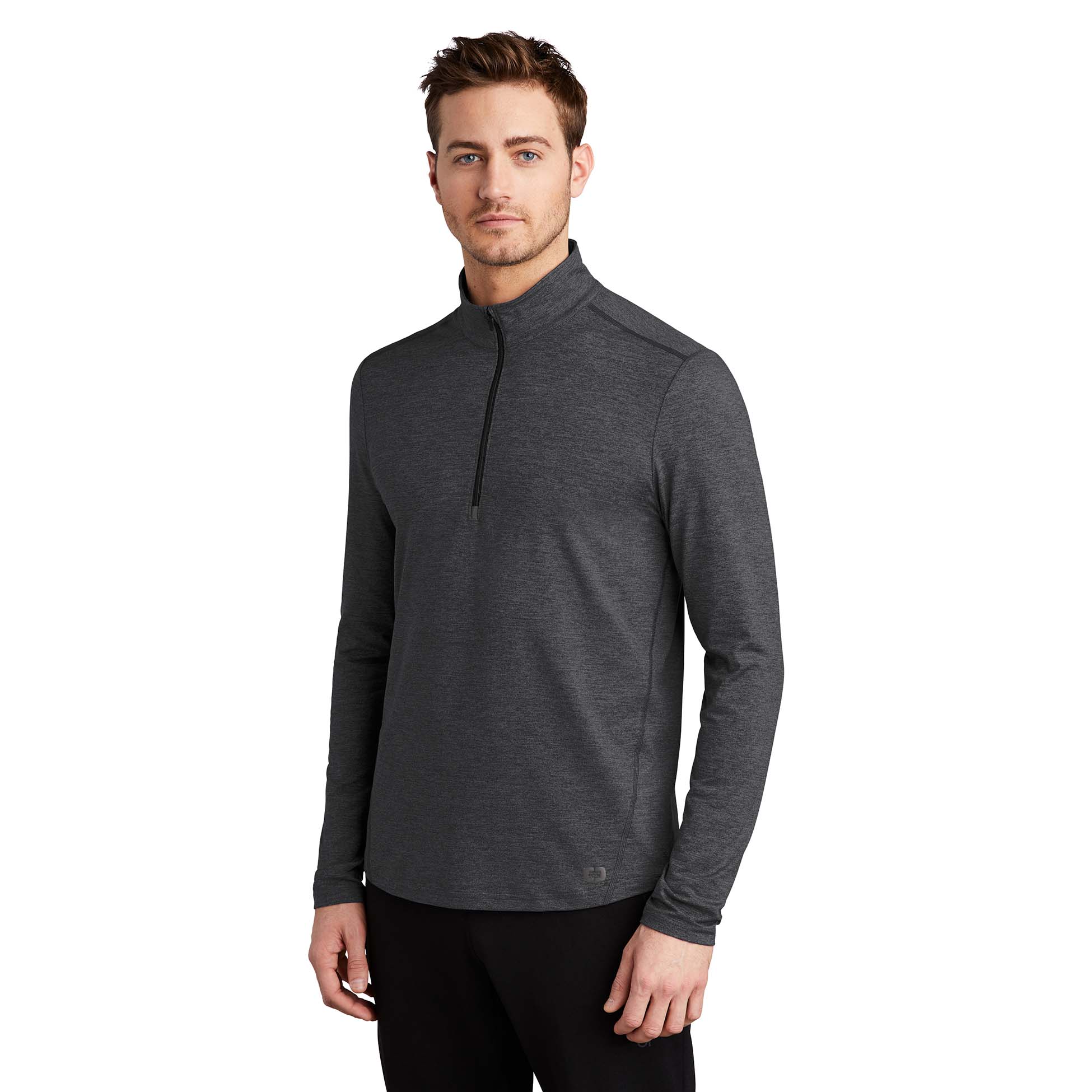 OGIO Endurance OE341 Force 1/4-Zip Pullover - Blacktop Heather