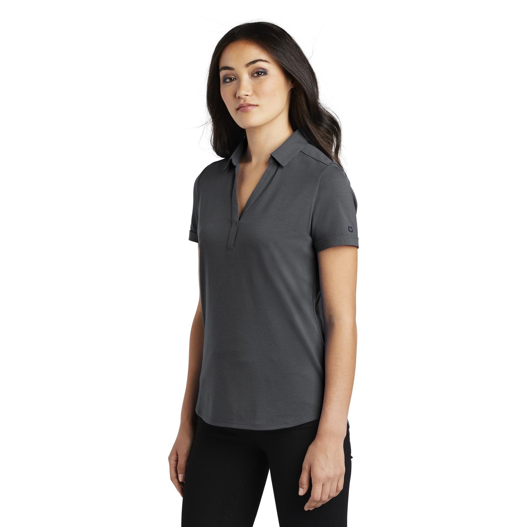 OGIO LOG138 Ladies Limit Polo - Diesel Grey | FullSource.com