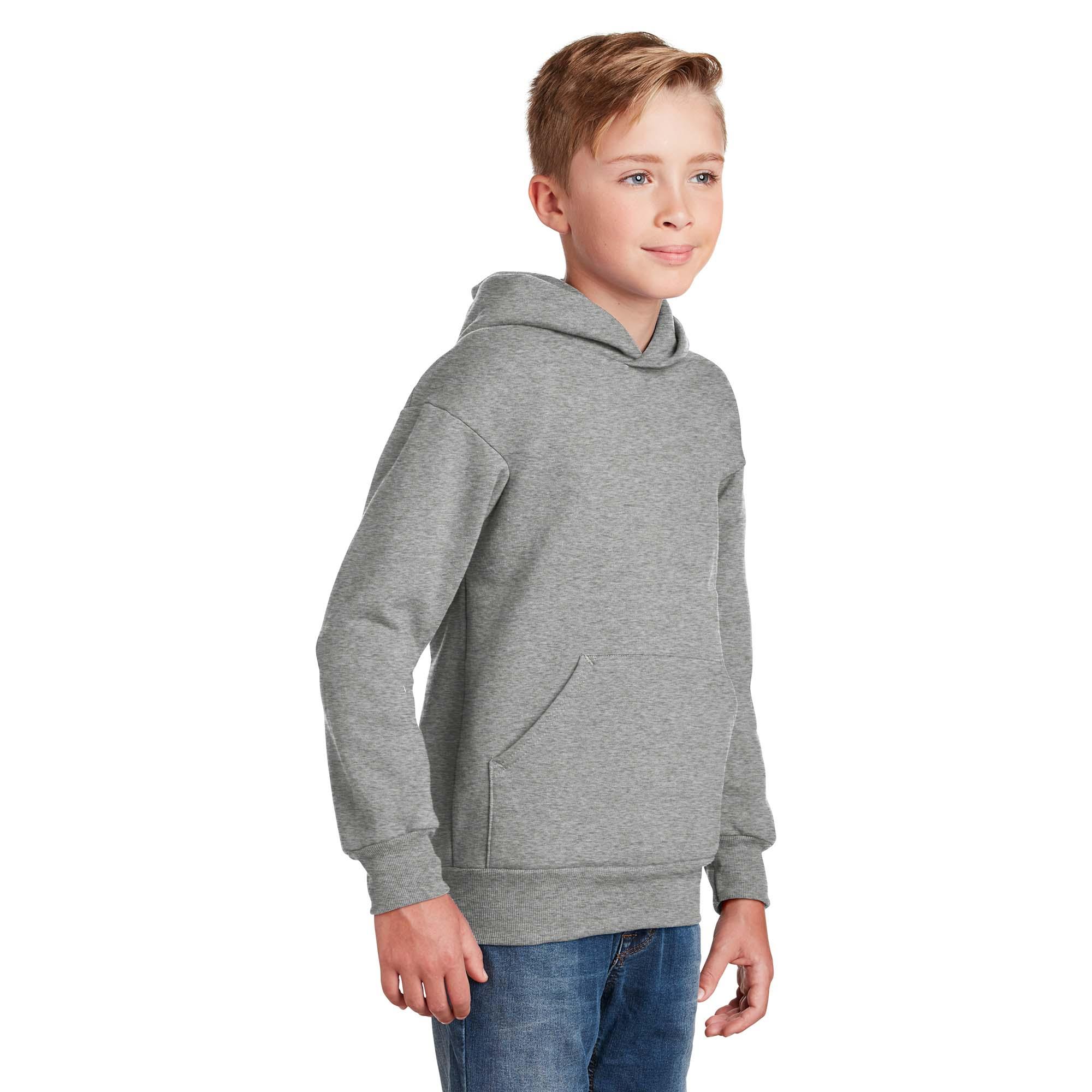 Mens EcoSmart Hooded Sweatshirt (P170) -Heather RE -S : :  Clothing, Shoes & Accessories