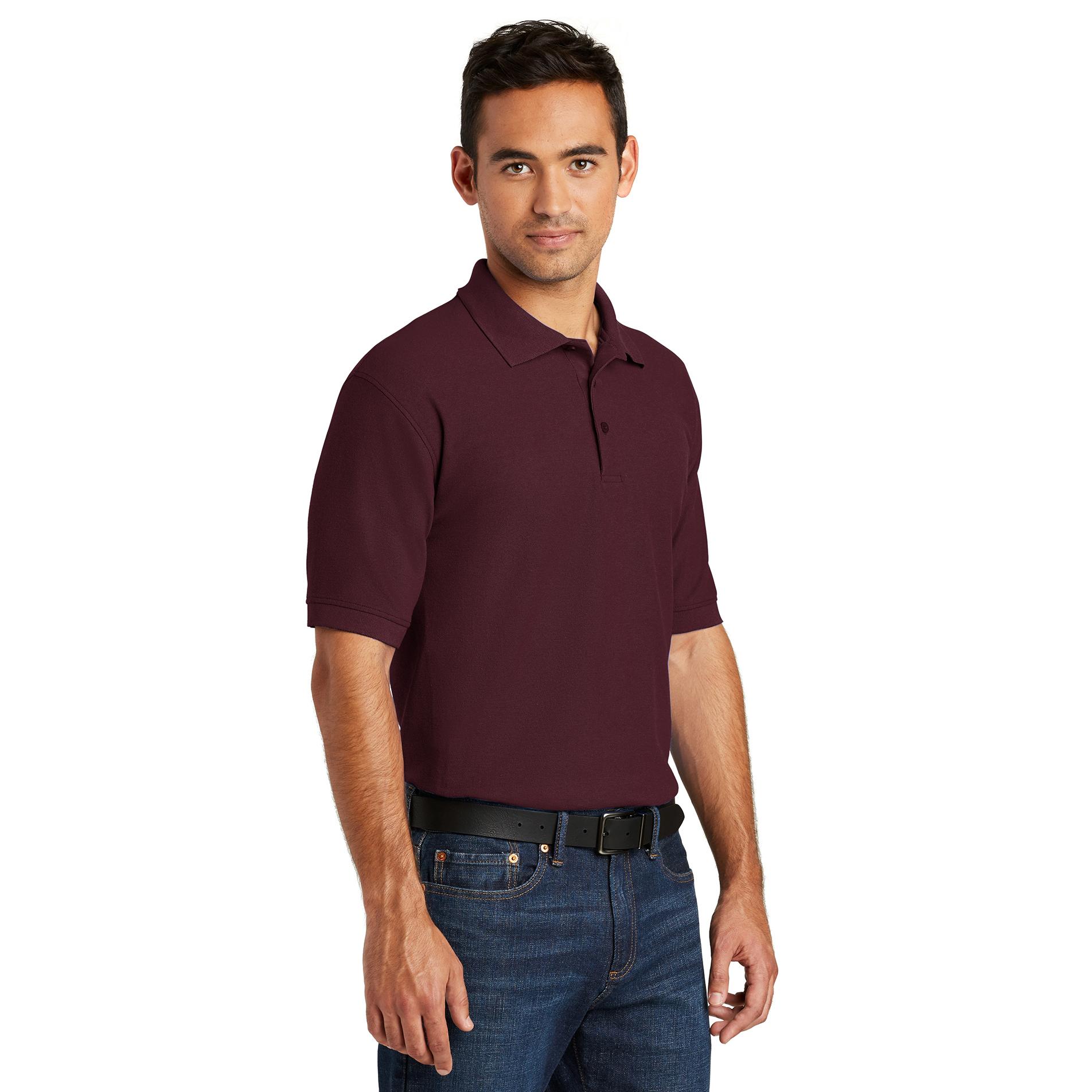 Port & Company KP155 Core Blend Pique Polo - Athletic Maroon | Full Source