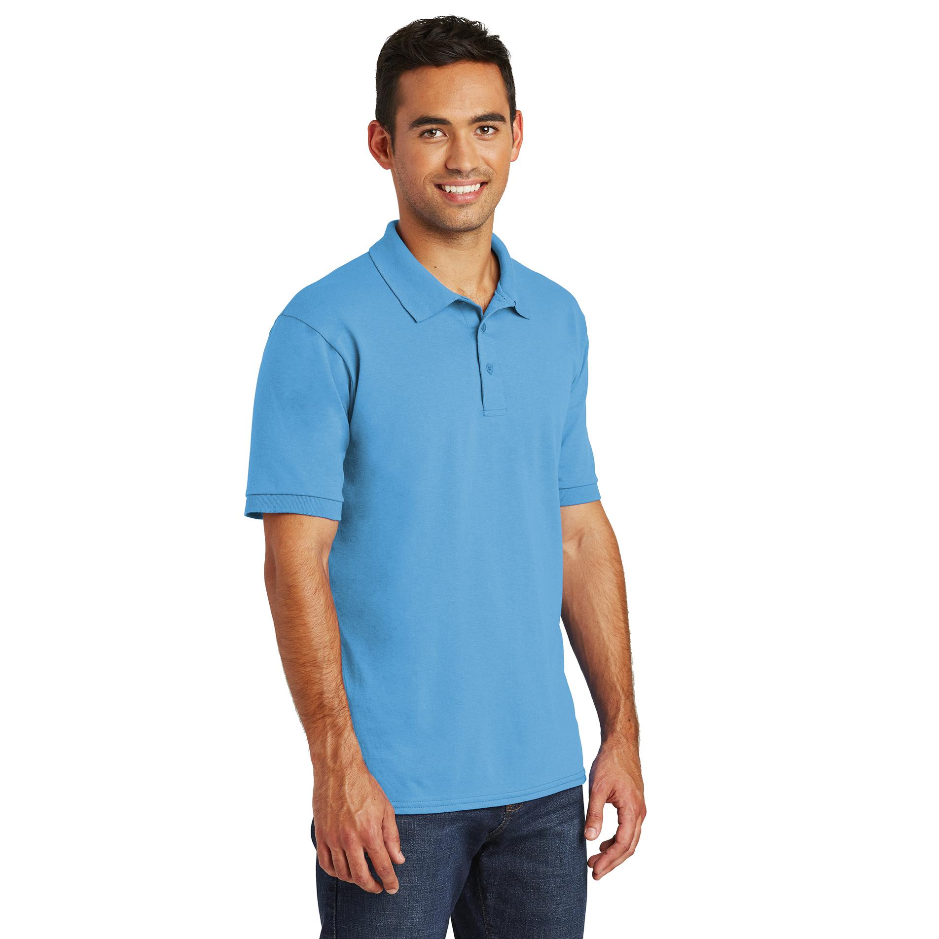 Port & Company KP55 Core Blend Jersey Knit Polo - Aquatic Blue | Full ...