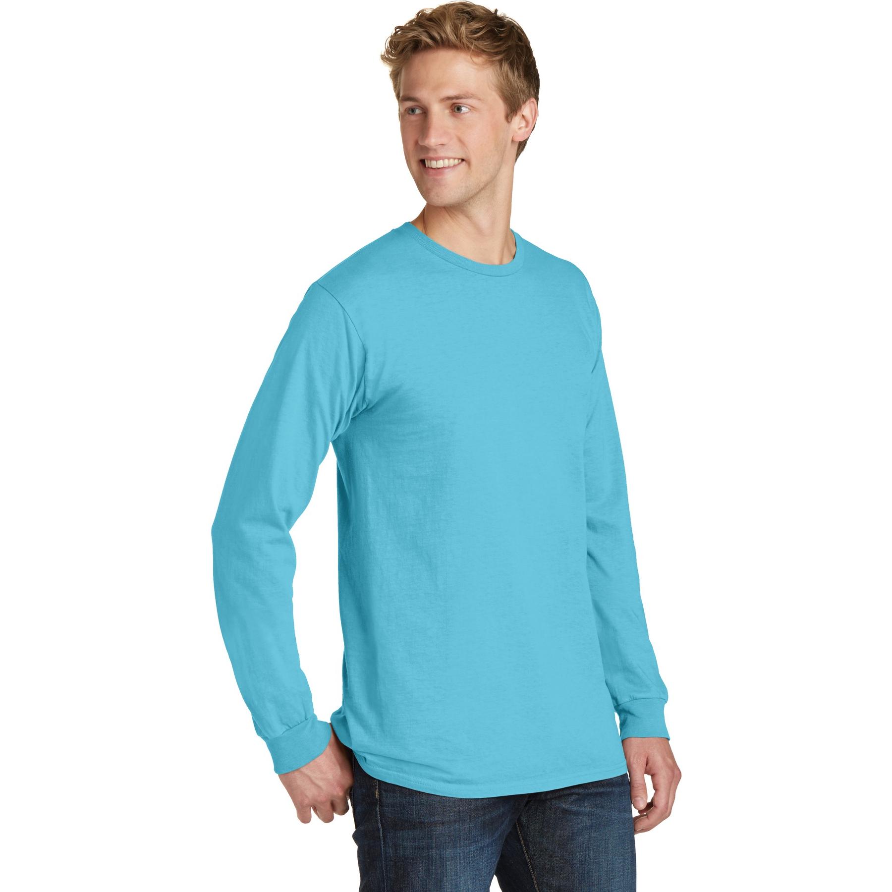 Port & Company PC099LS Beach Wash Garment-Dyed Long Sleeve Tee - Tidal ...