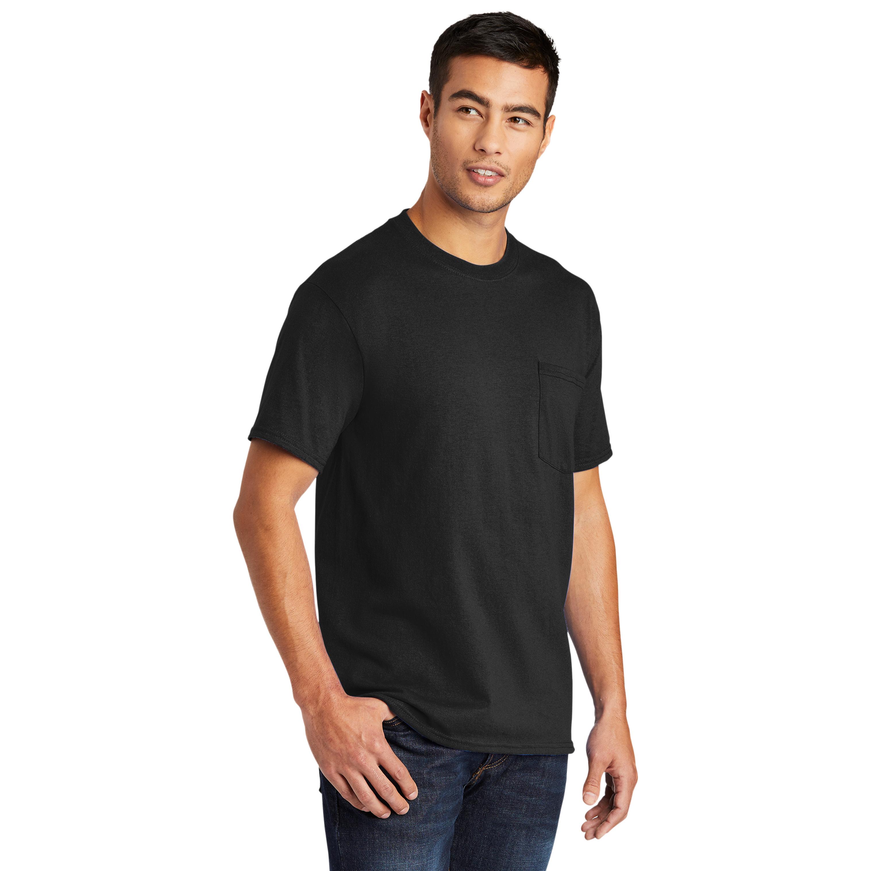 Port and Company Enhanced Visibility T-Shirt With Pocket PC55P