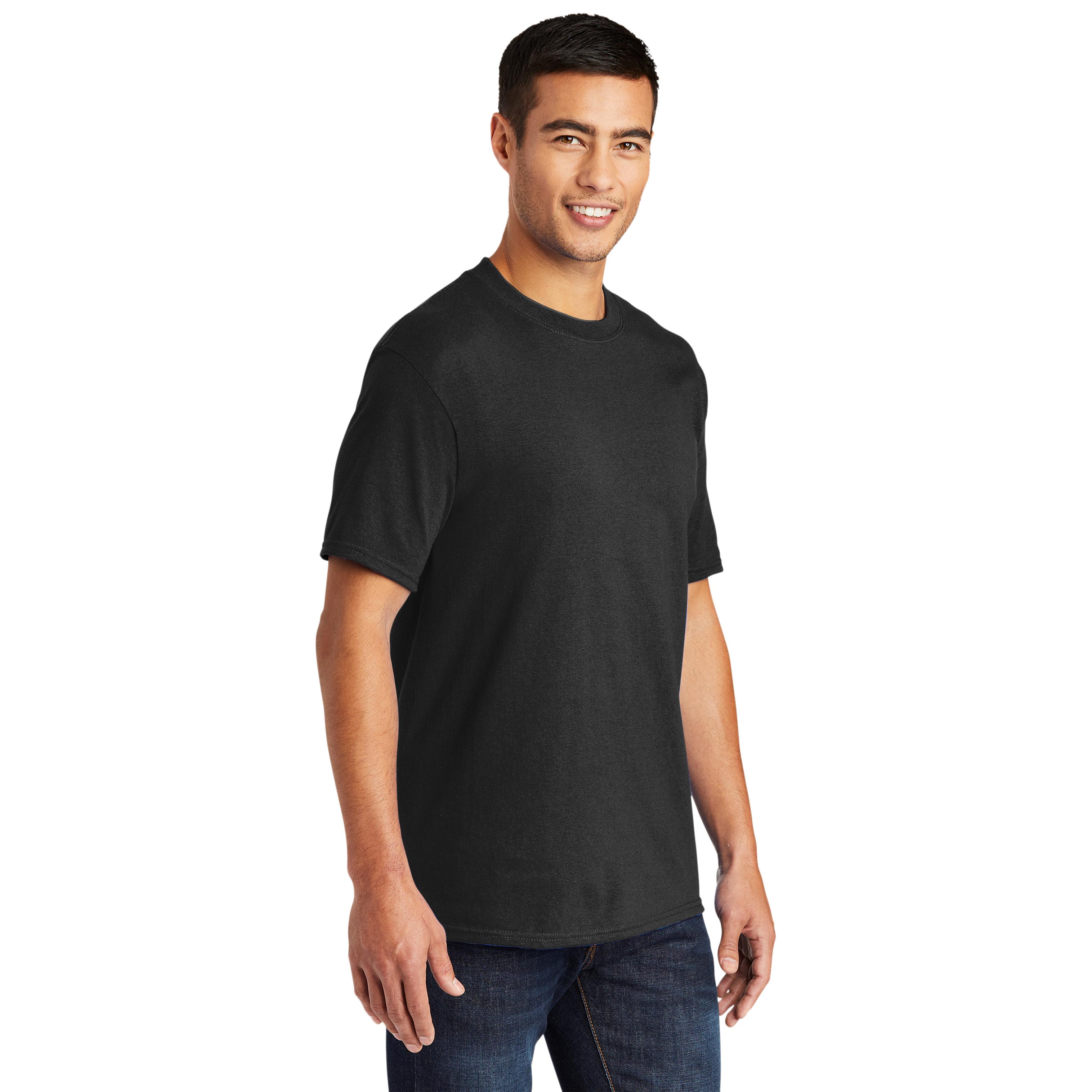 Port & Company PC55T Tall Core Blend Tee - Jet Black | Full Source