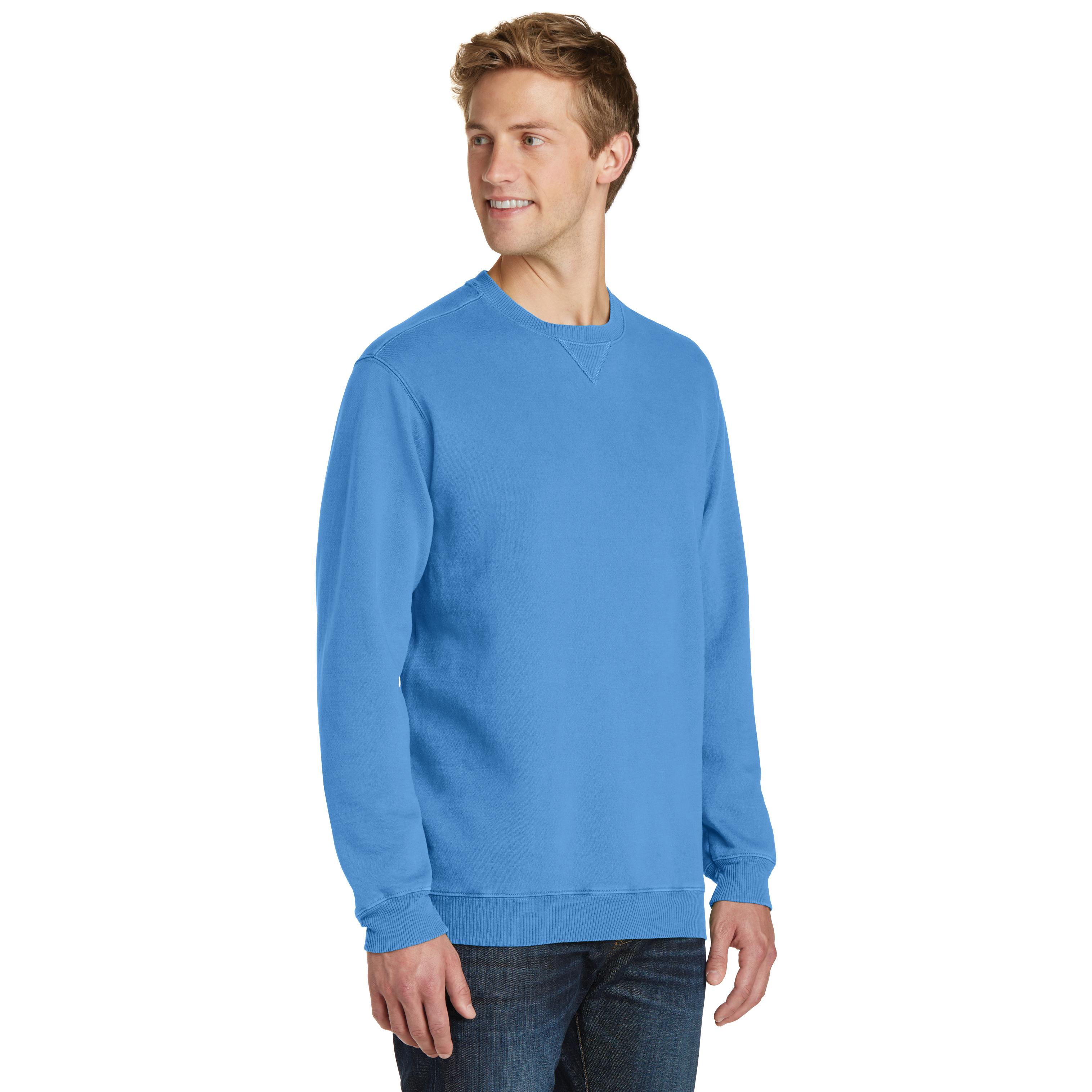 Port & Company Pc098 Beach Wash Garment-dye Sweatshirt - Blue Moon 