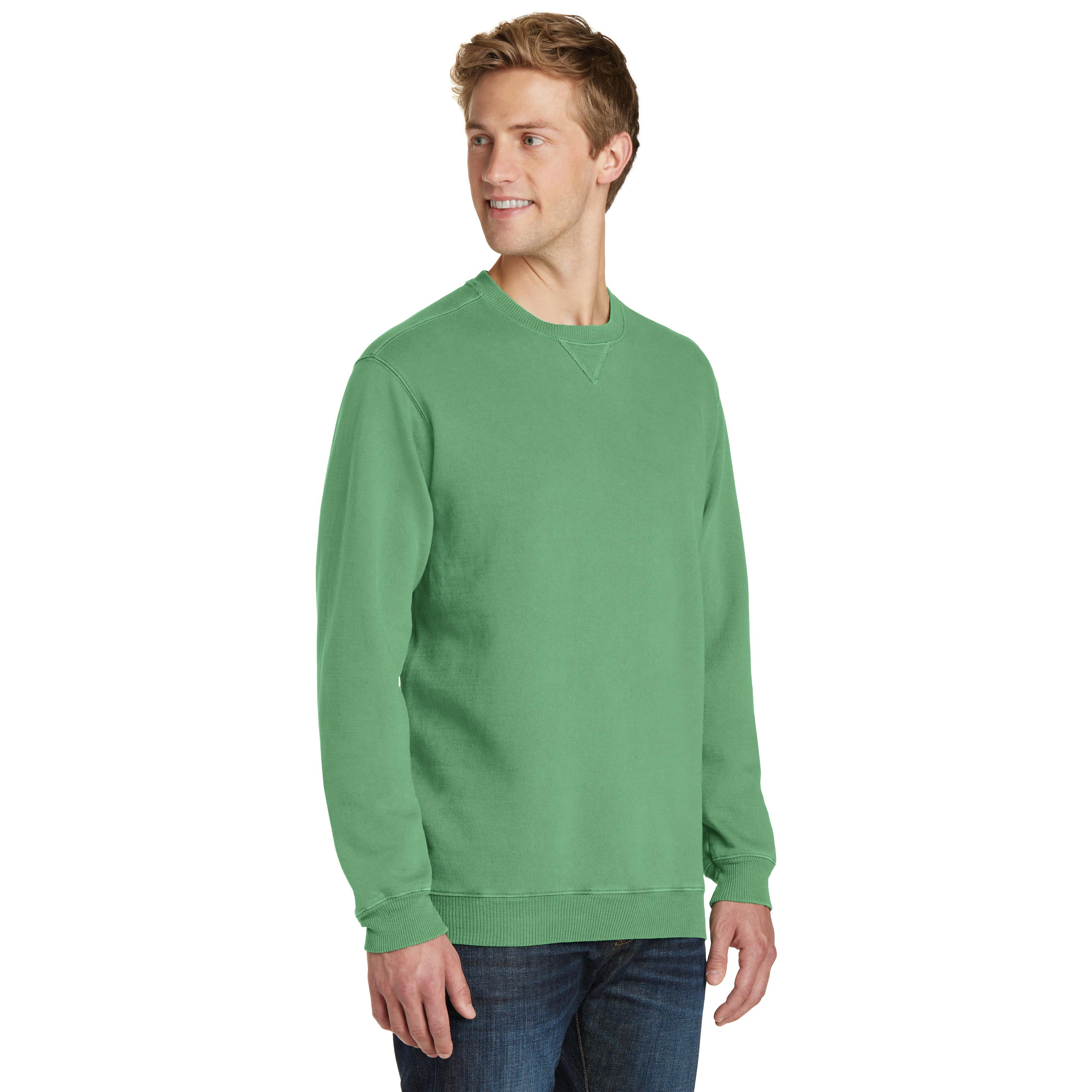 Port & Company PC098 Beach Wash Garment-Dye Sweatshirt - Safari | Full ...