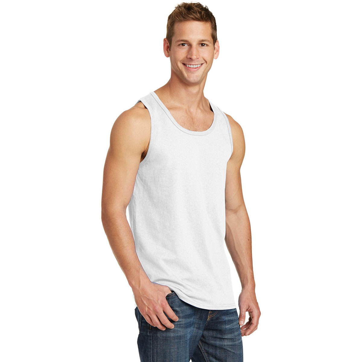 LOAR Port & Company® Core Cotton Tank Top | PC54TT - Lake Dog Apparel